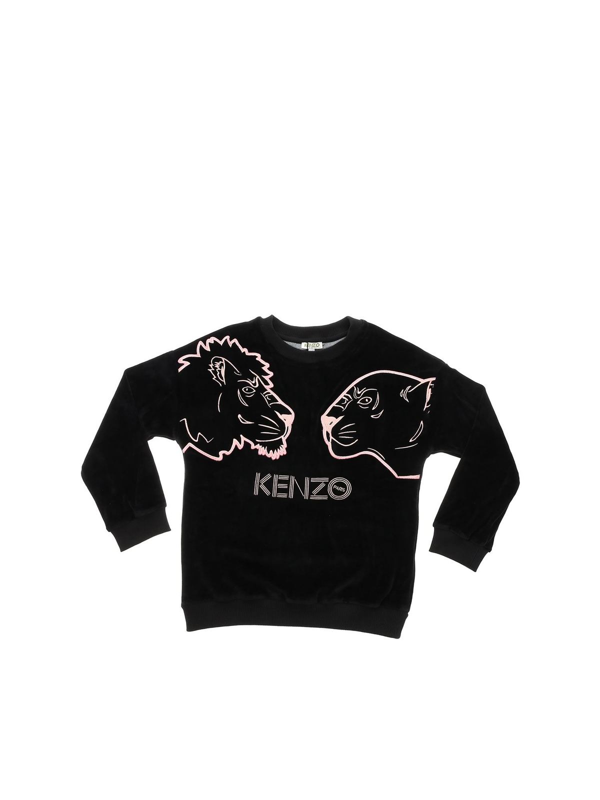 kenzo black and pink sweatshirt