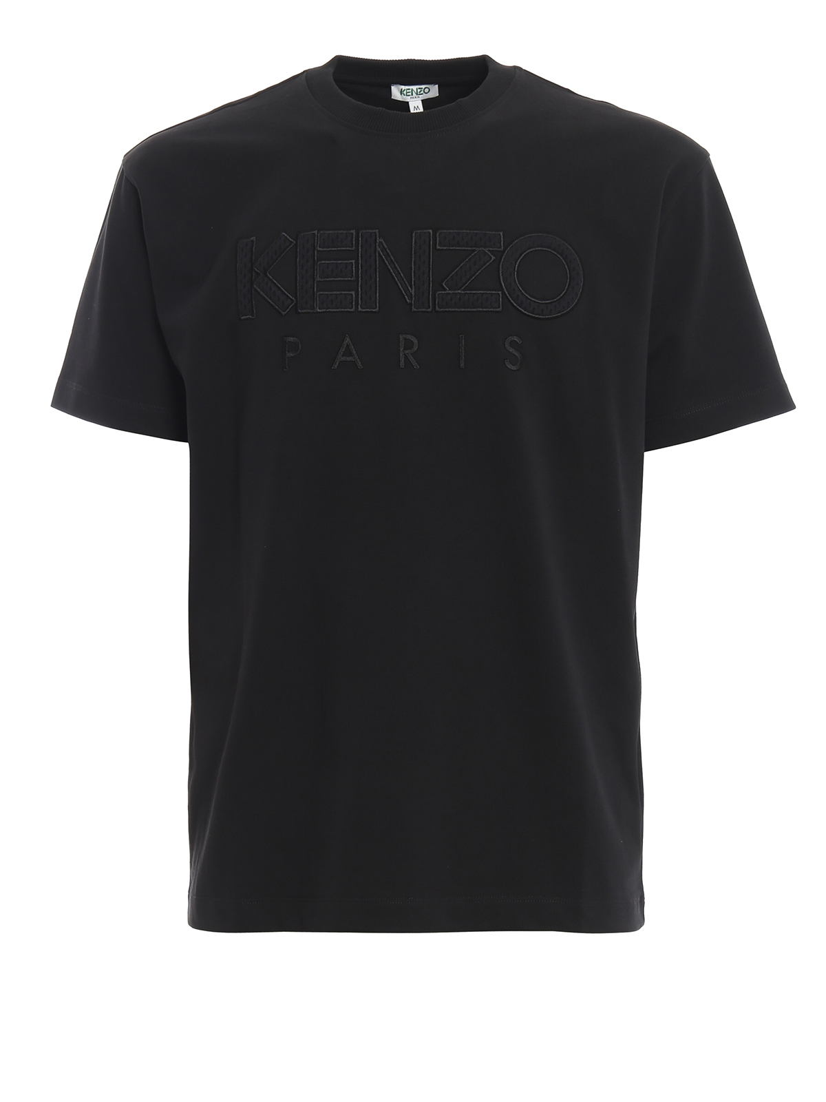 T-shirts Kenzo - Exposed embroidered cotton black T-shirt - F965TS0464BD99