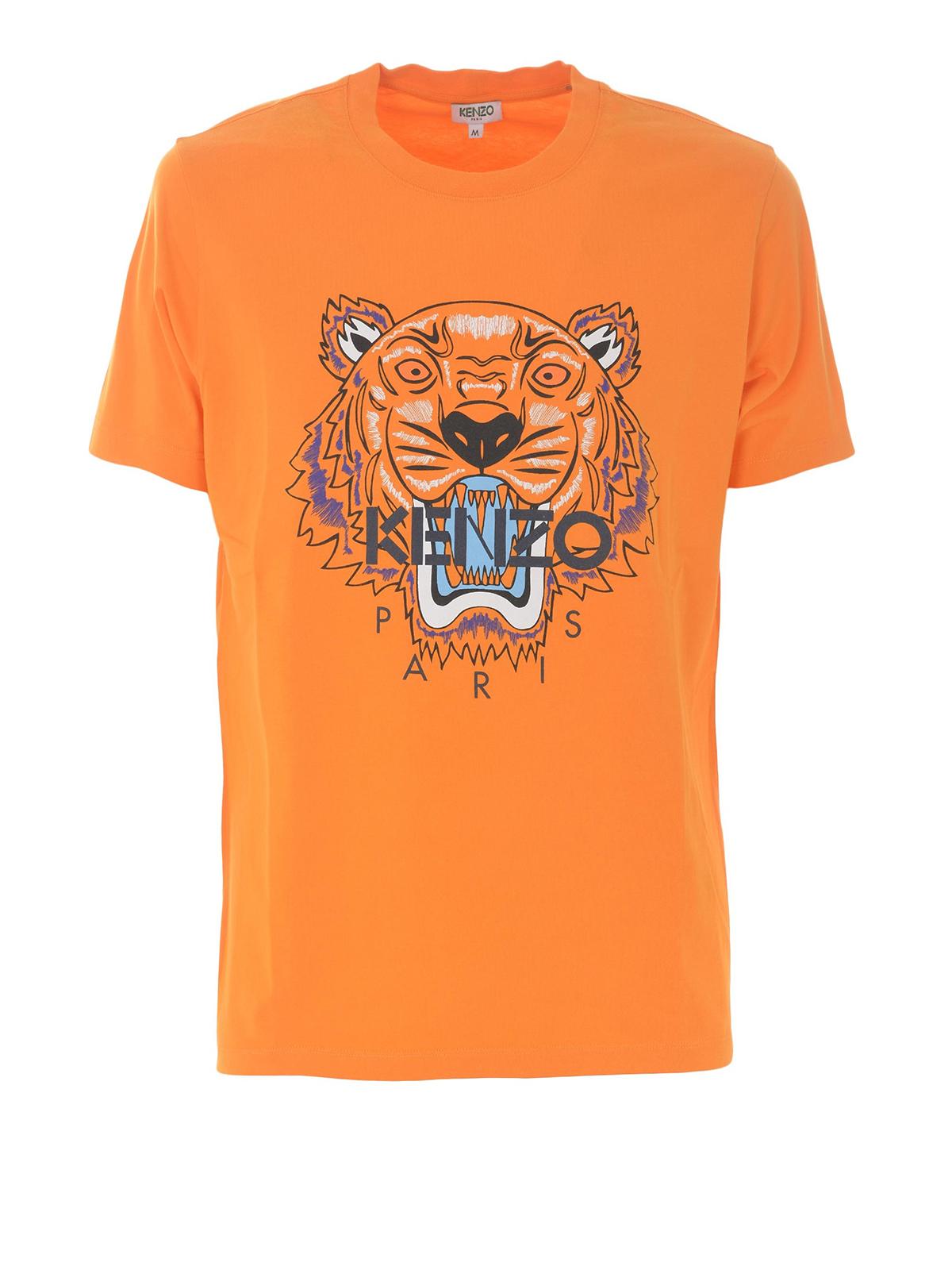 Kenzo - Orange cotton Tiger print T 