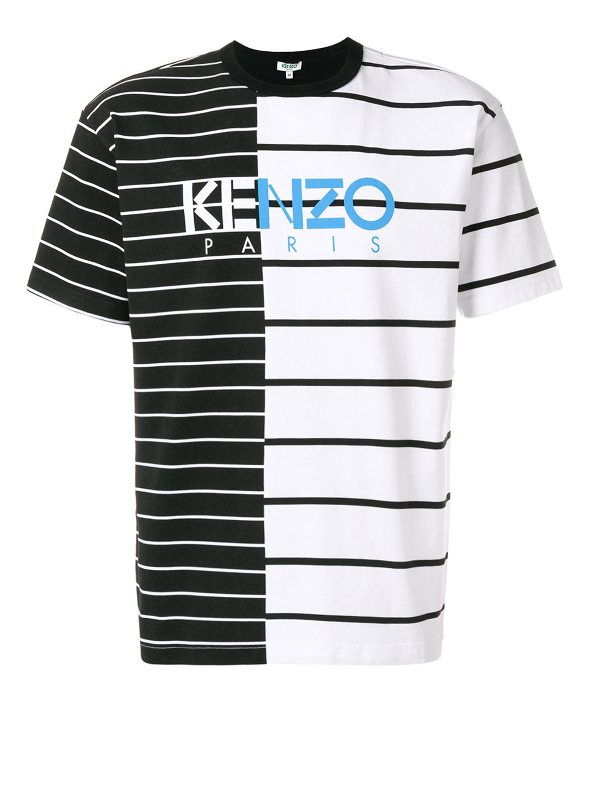 Kenzo - Striped colour block Tee - t 