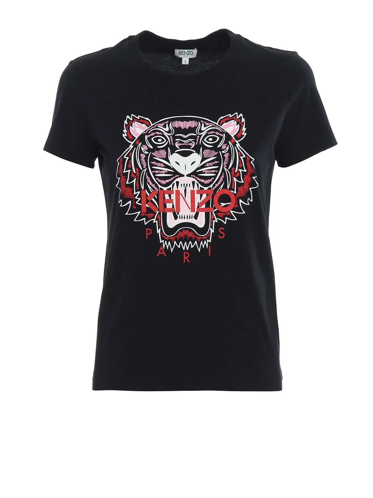 Gebeurt Enzovoorts paneel T-shirts Kenzo - Tiger front print black Tee - F962TS7214YB99A | iKRIX.com