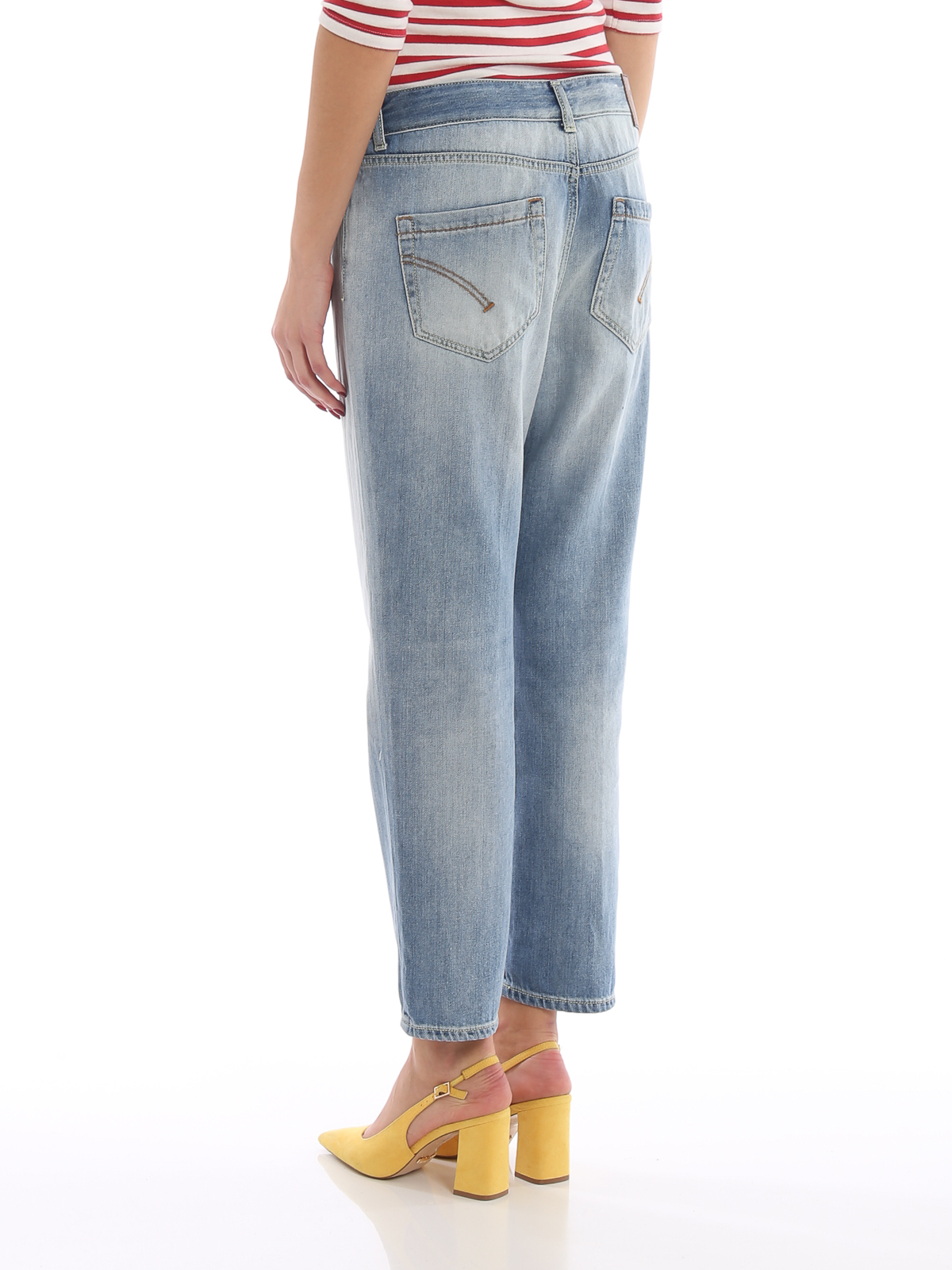 Koons loose fit jewel button jeans 