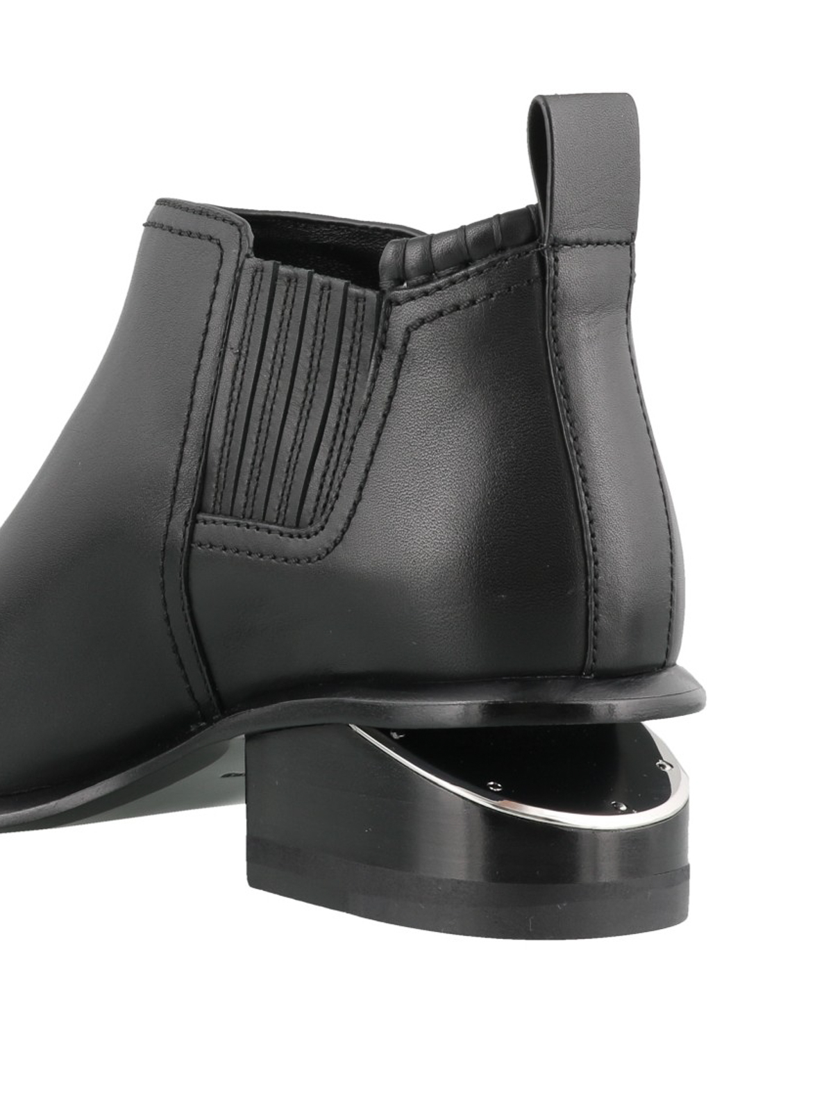 Kori black leather ankle boots 
