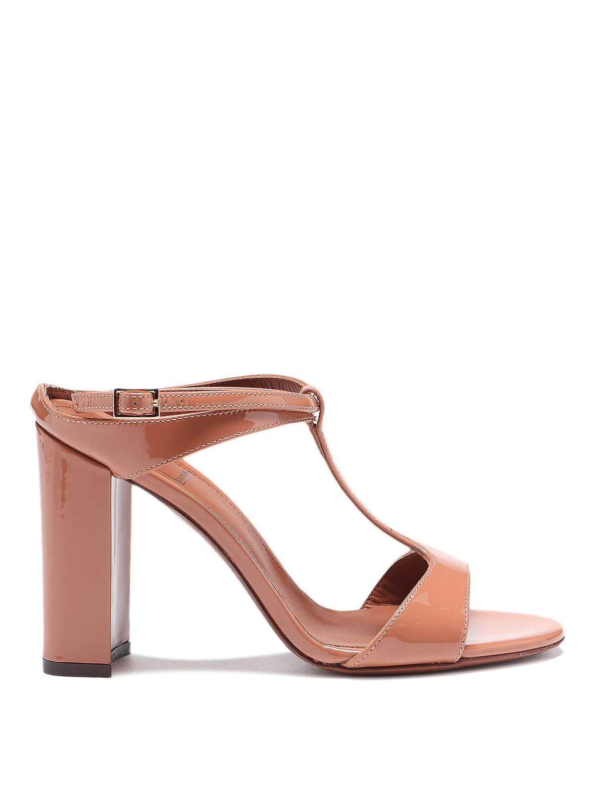 L'AUTRE CHOSE PATENT LEATHER HEEL SANDALS