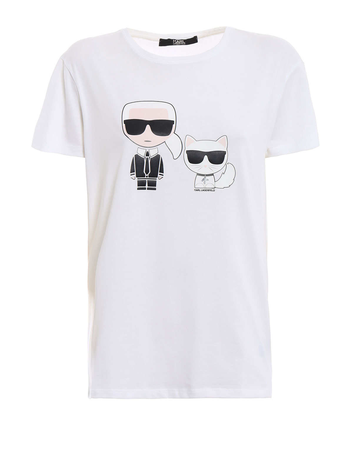 Lagerfeld - Karl & Choupette Ikonik T-shirt - t-shirts - 81KW1762100