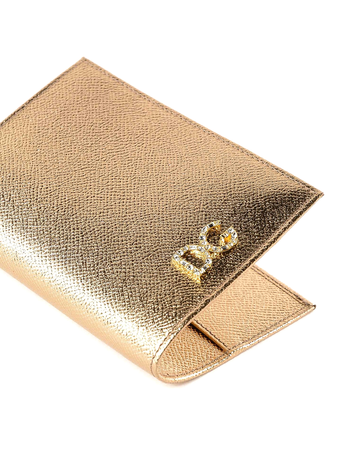 Wallets & purses Dolce & Gabbana - Laminated Dauphine leather passport case  - BI2215AC18487498
