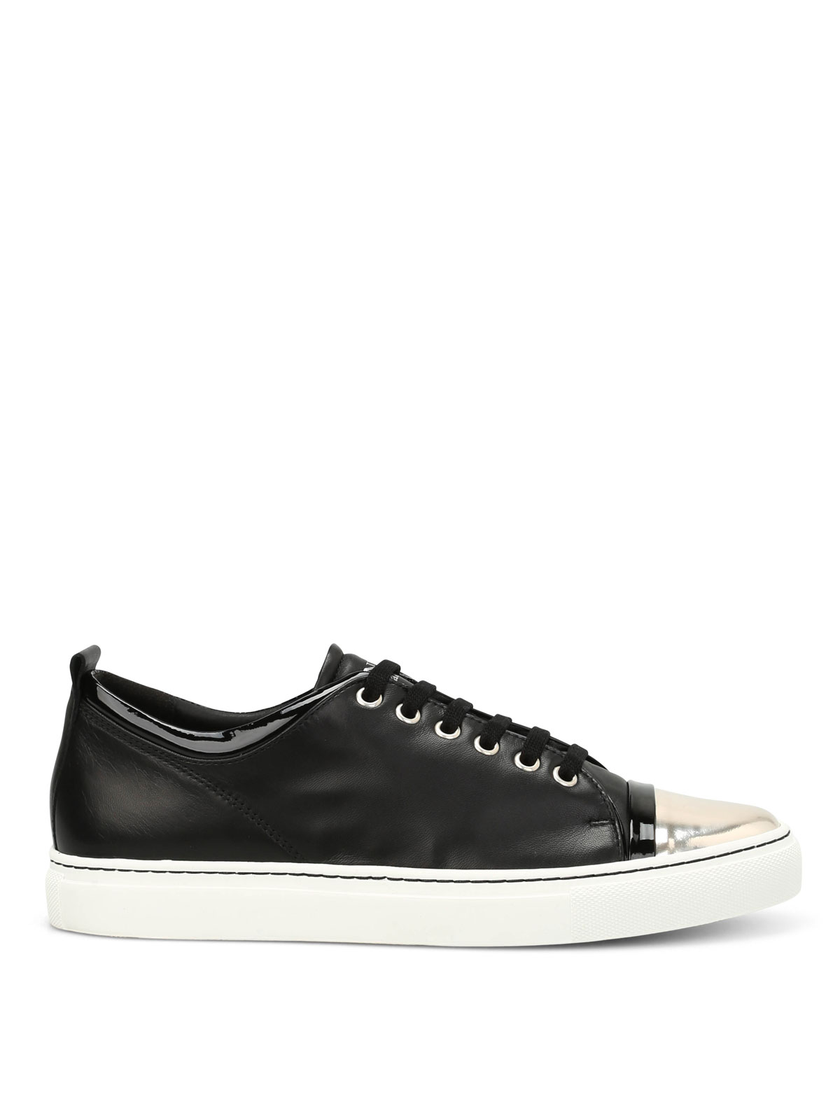 lanvin metallic sneakers