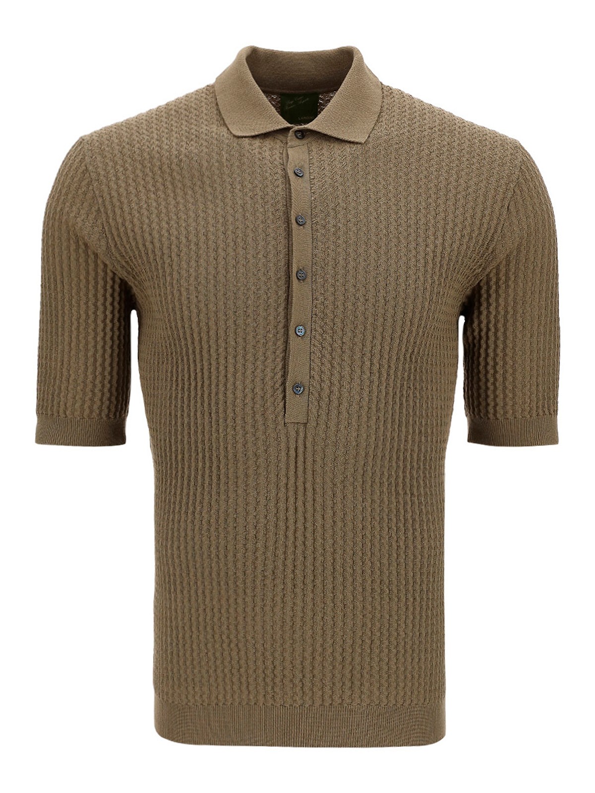 cable knit polo