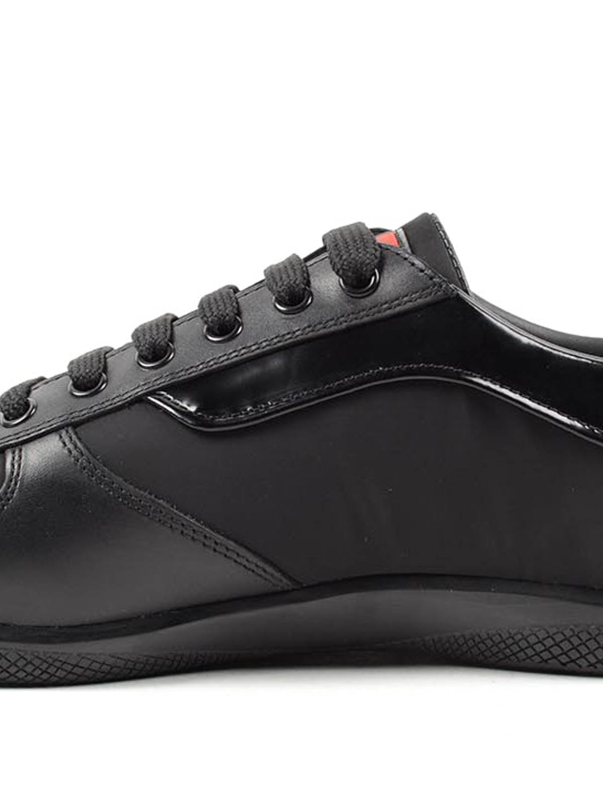 prada linea rossa sneakers black