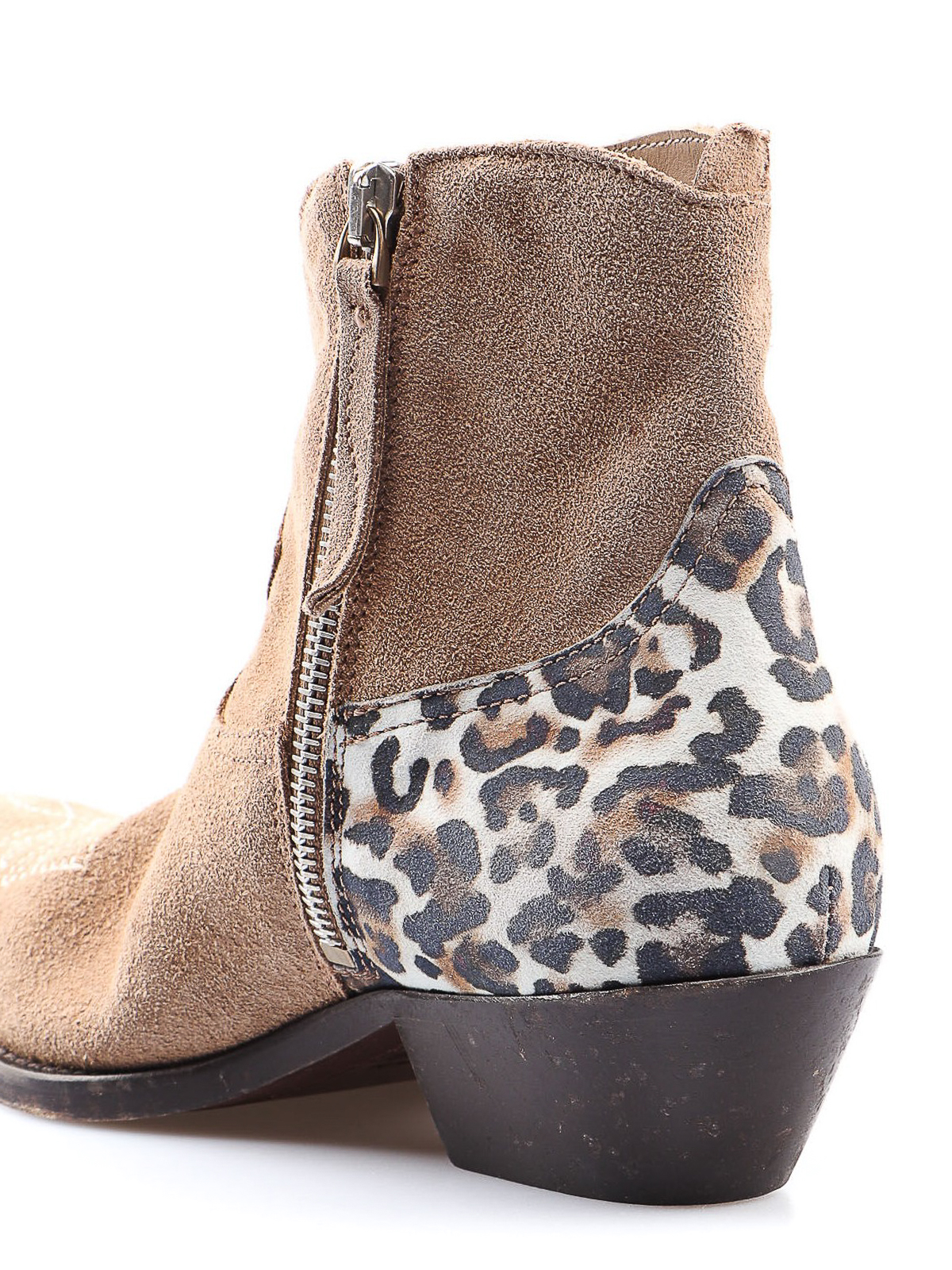 Golden Goose Leo Print Brown Suede Ankle Boots Ankle Boots G34ws274e2