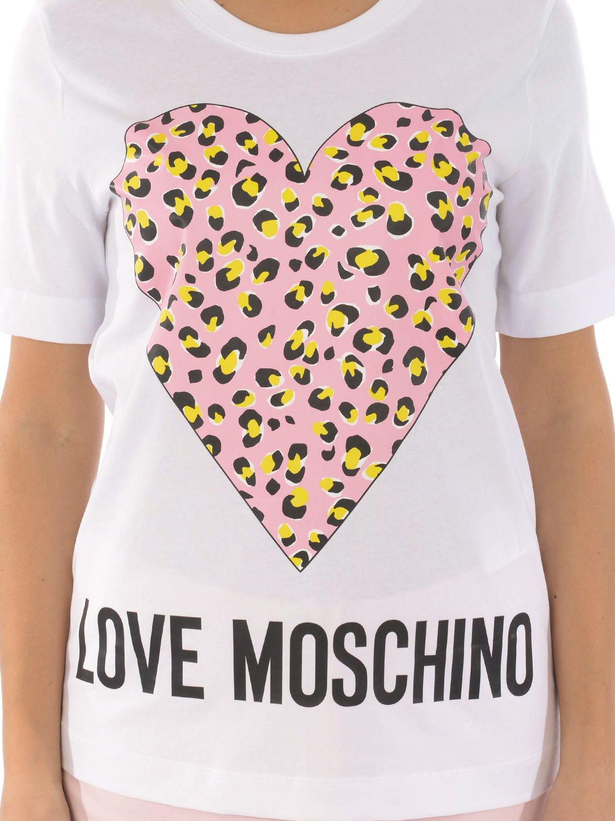 Love Moschino - Leopard Heart T-shirt 
