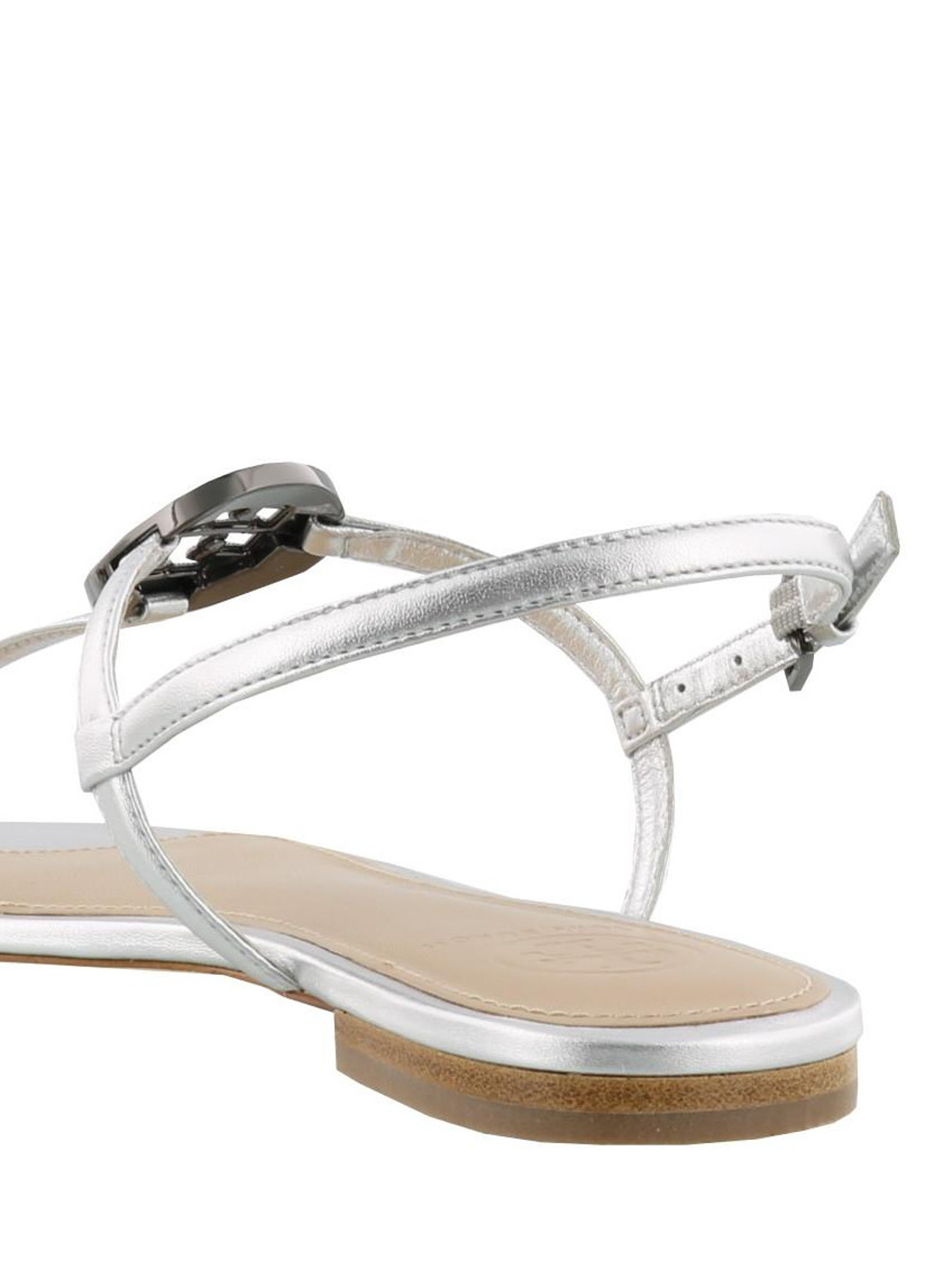 Tory Burch - Liana silver thong sandals 