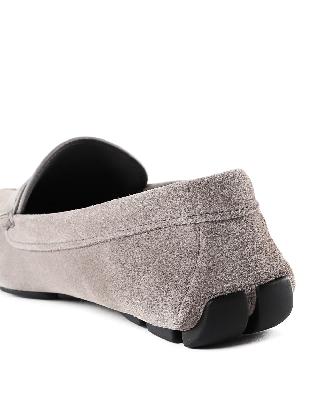 prada suede loafers womens