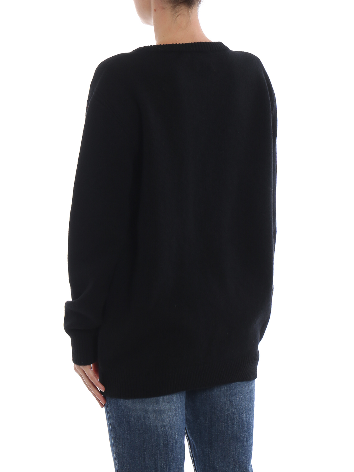 Lightning intarsia wool and cashmere 