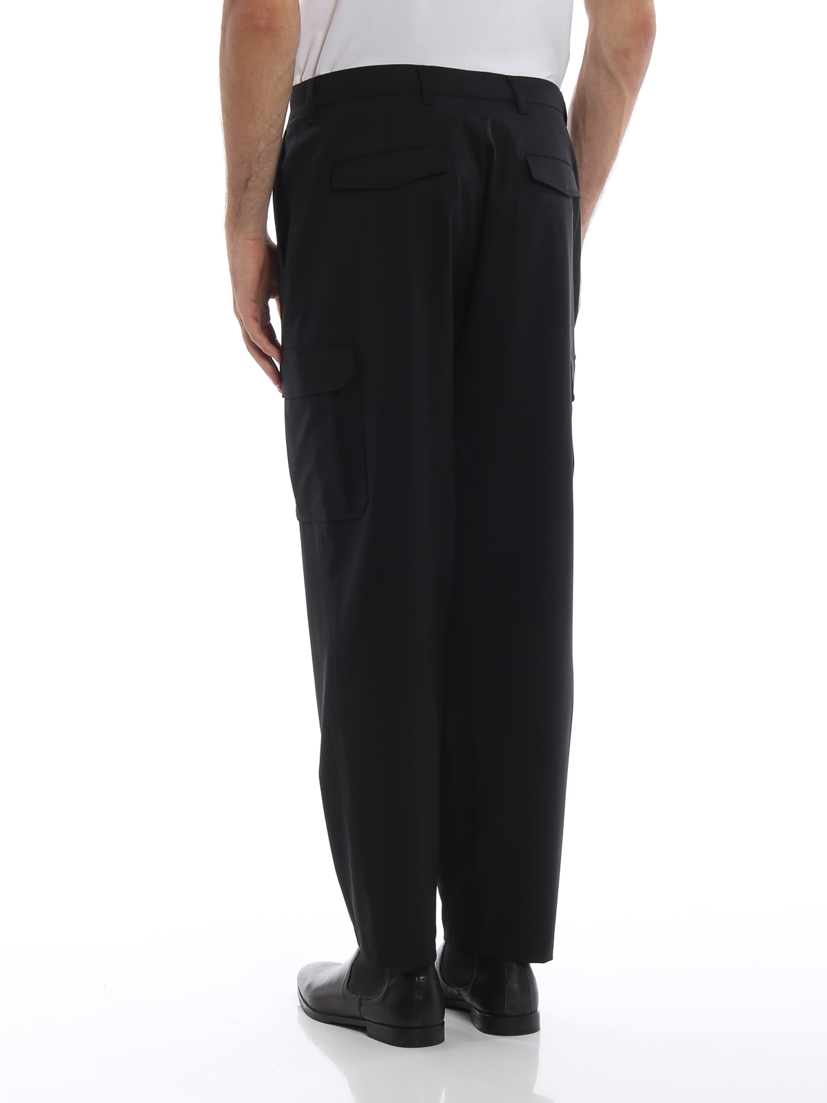 Cargo Lana Di Pantaloni Helmut Jersey Lang Sartoriali In iuOPkXZT
