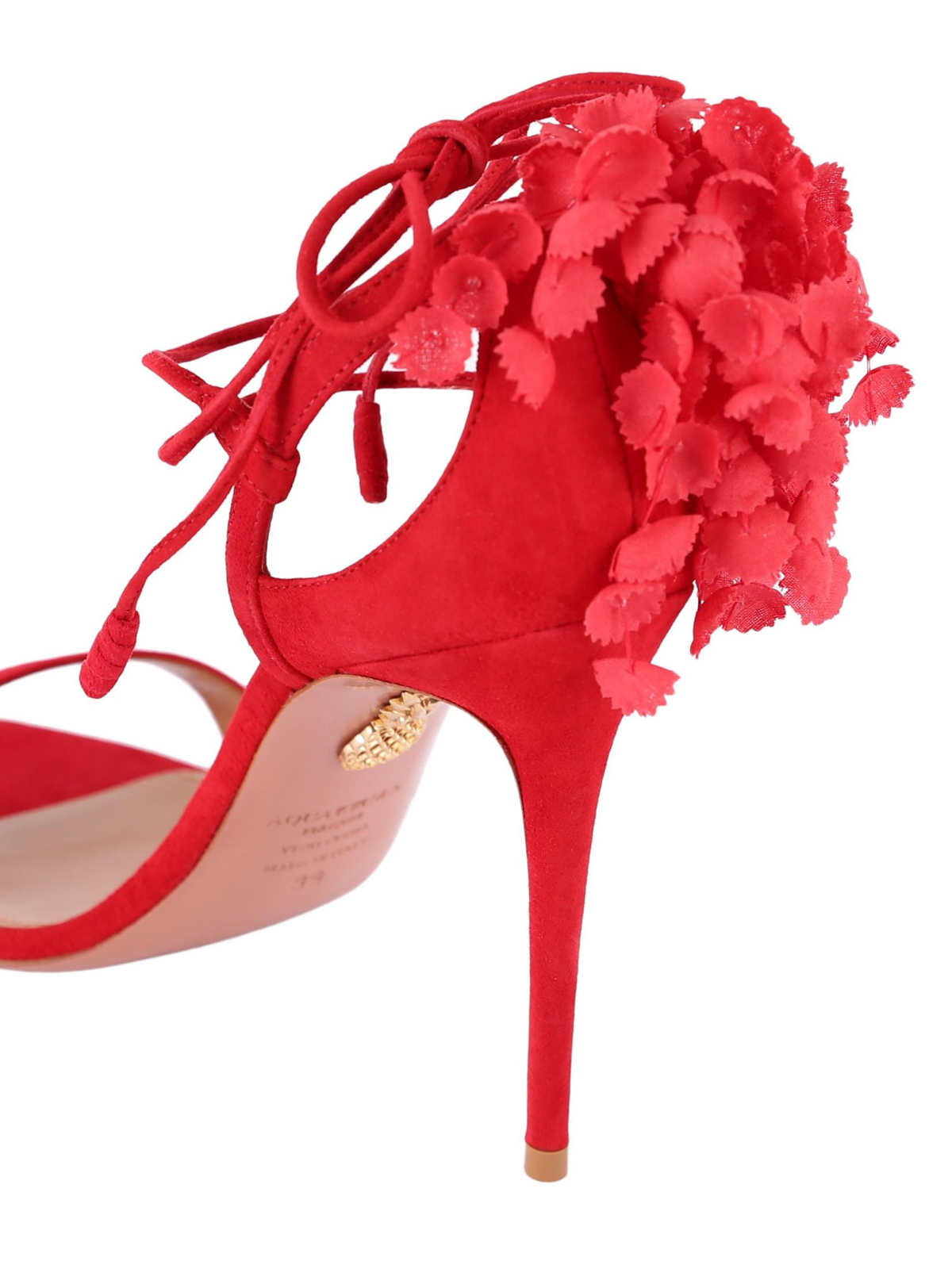 red aquazzura heels