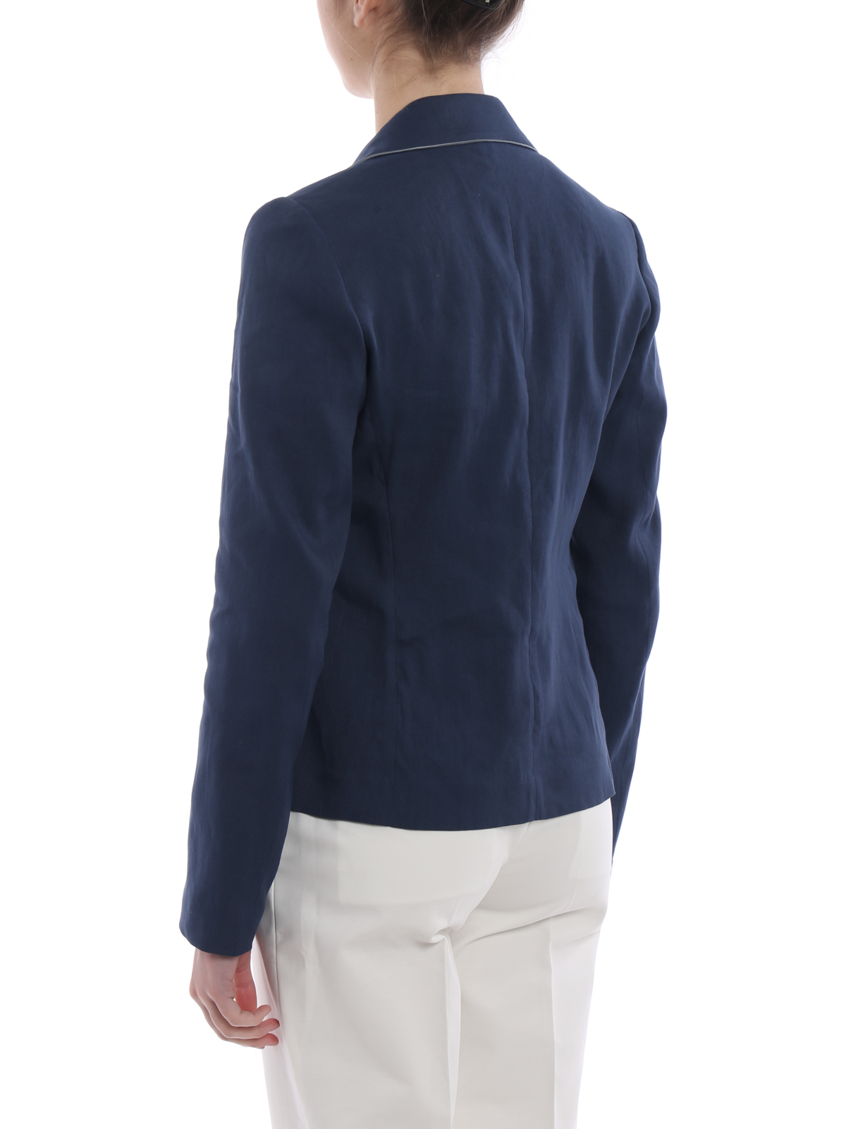 unstructured knit blazer
