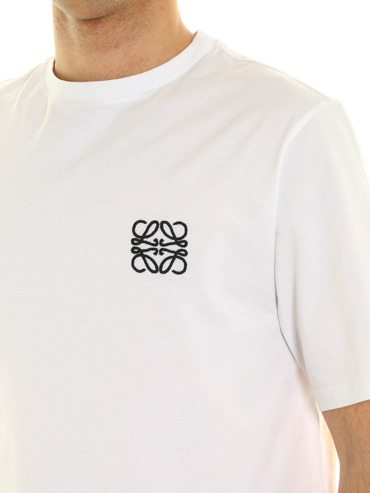 Loewe - Embroidered logo T-shirt - t 