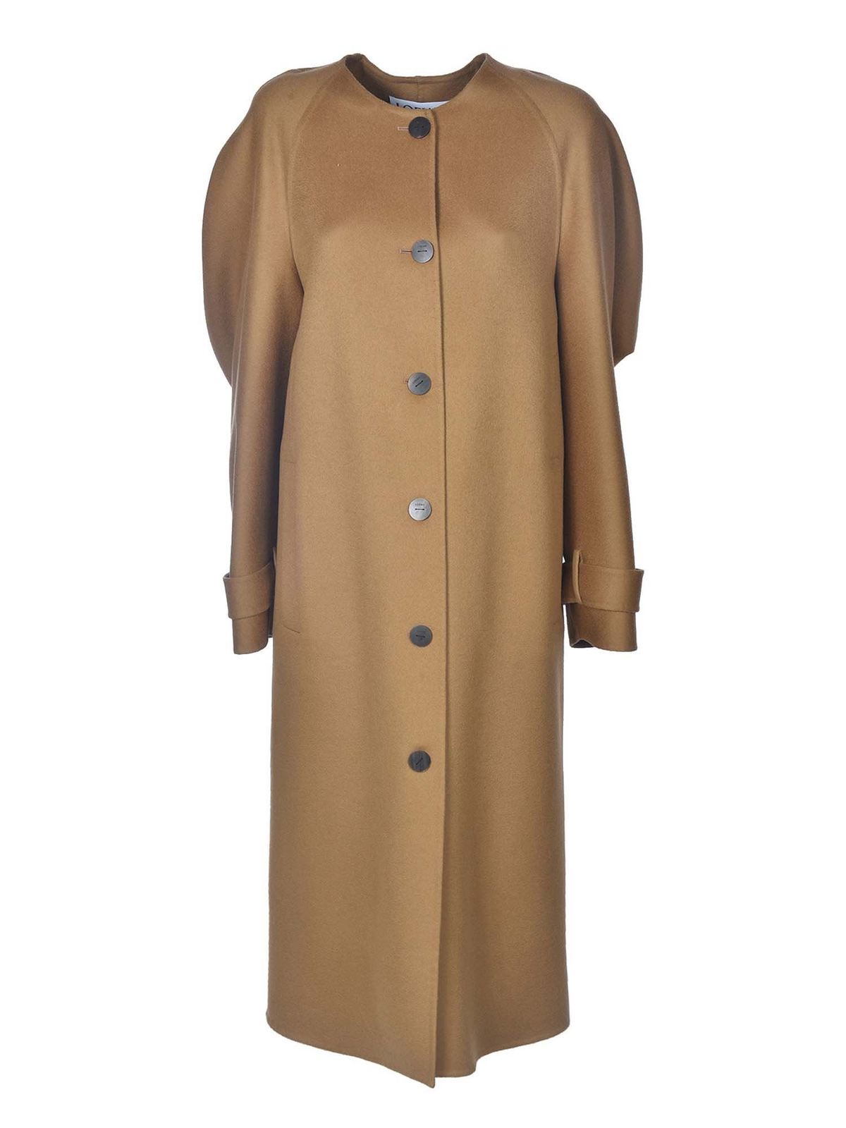 Long coats Loewe - Puffed sleeves coat in camel color - S359336XBH3150