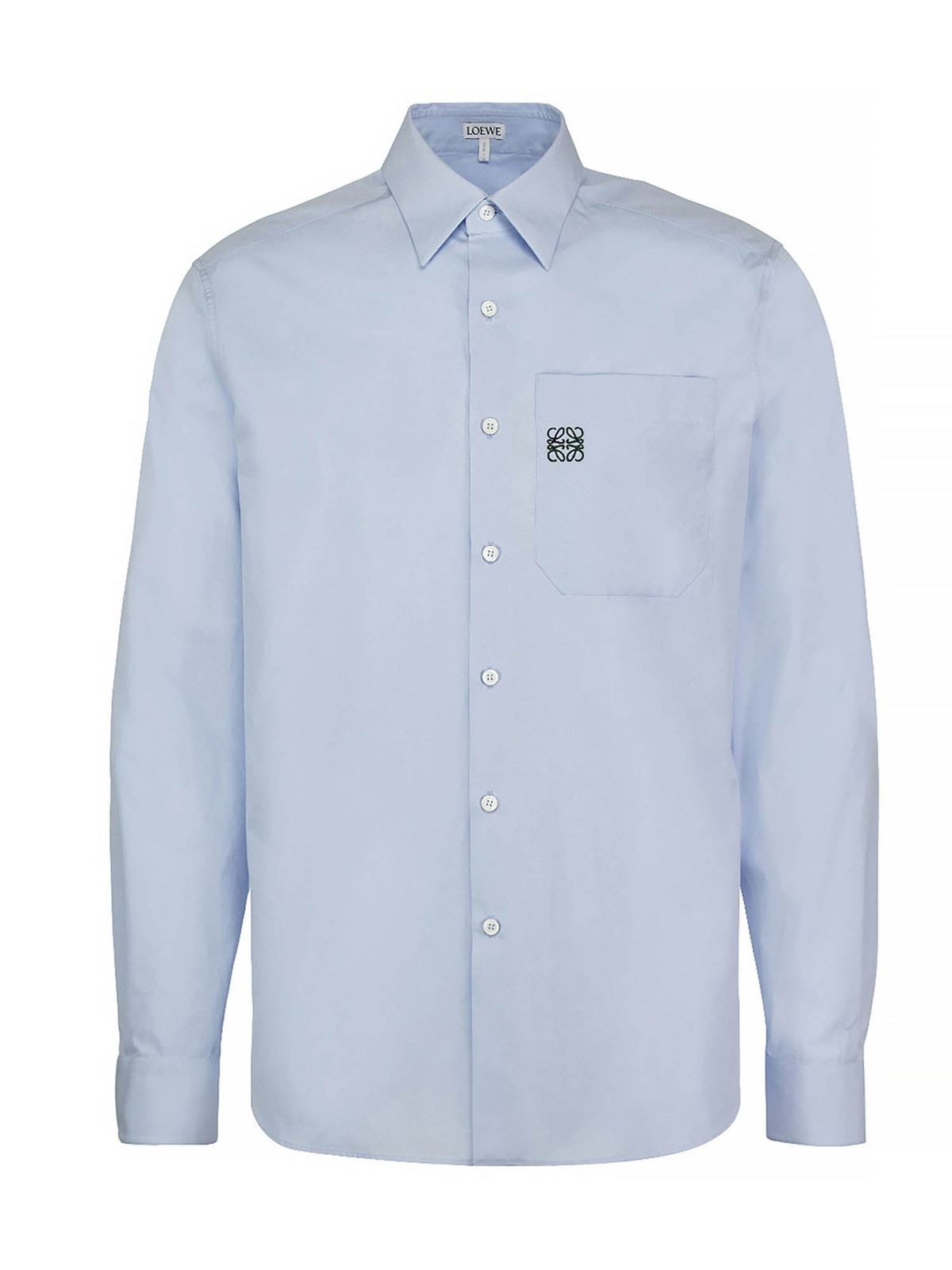 Shirts Loewe Anagram Shirt In Light Blue H526337x896410 