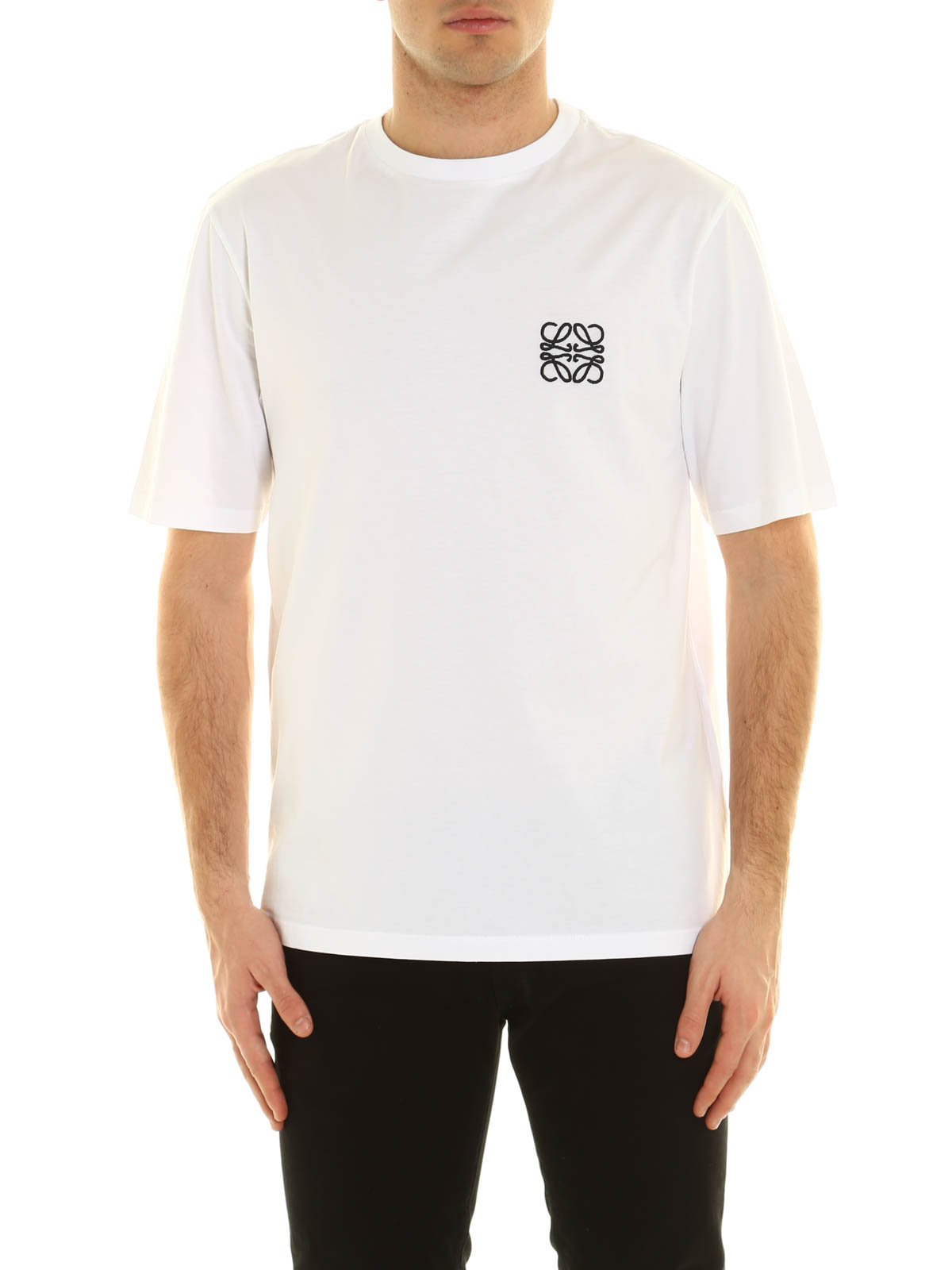 Embroidered logo T-shirt by Loewe - t-shirts | iKRIX