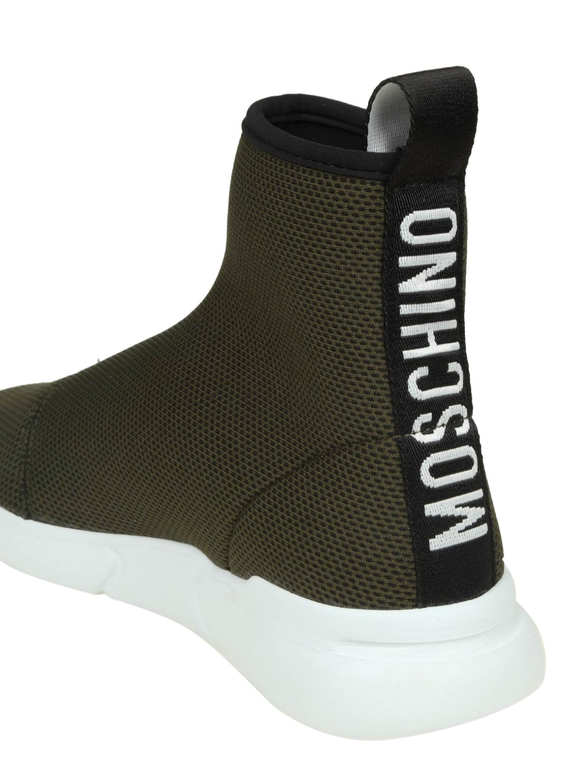 moschino logo sock trainers