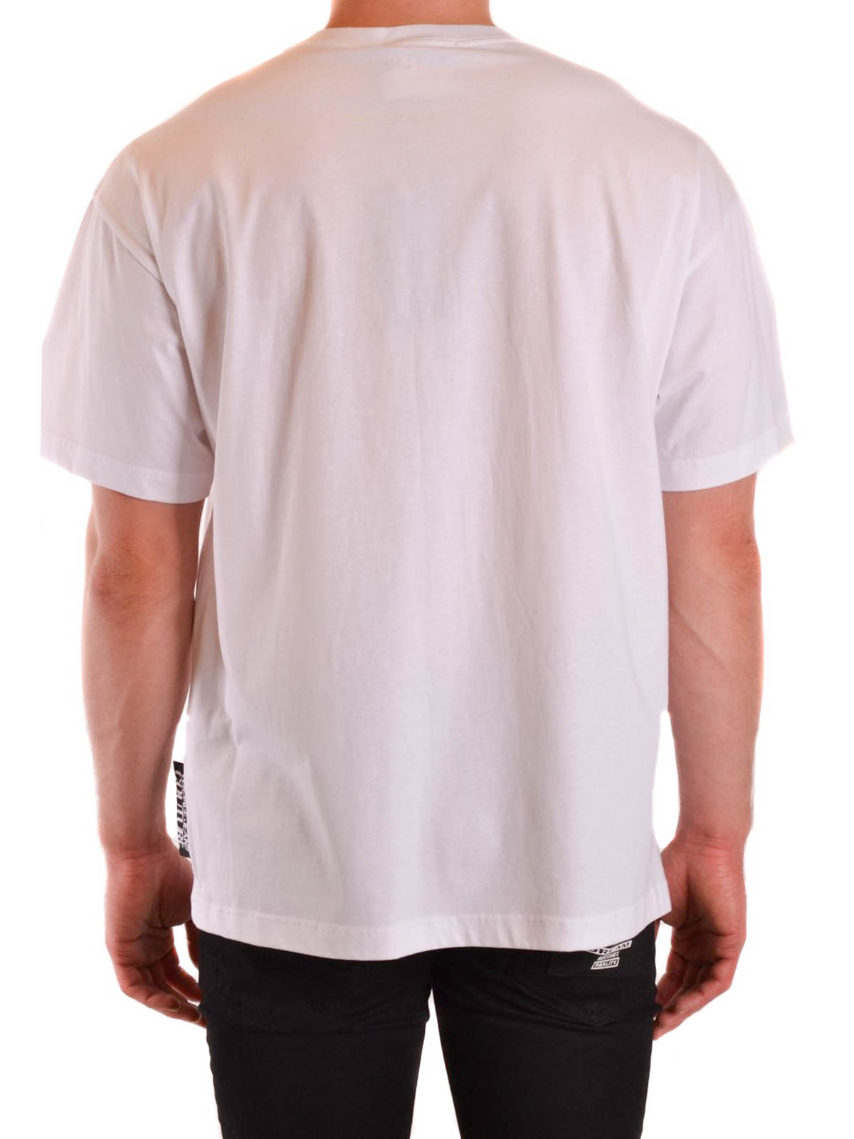 T-shirts Versace Jeans Couture - Logo lettering graphic print T-shirt -  B3GVB7VD30331003