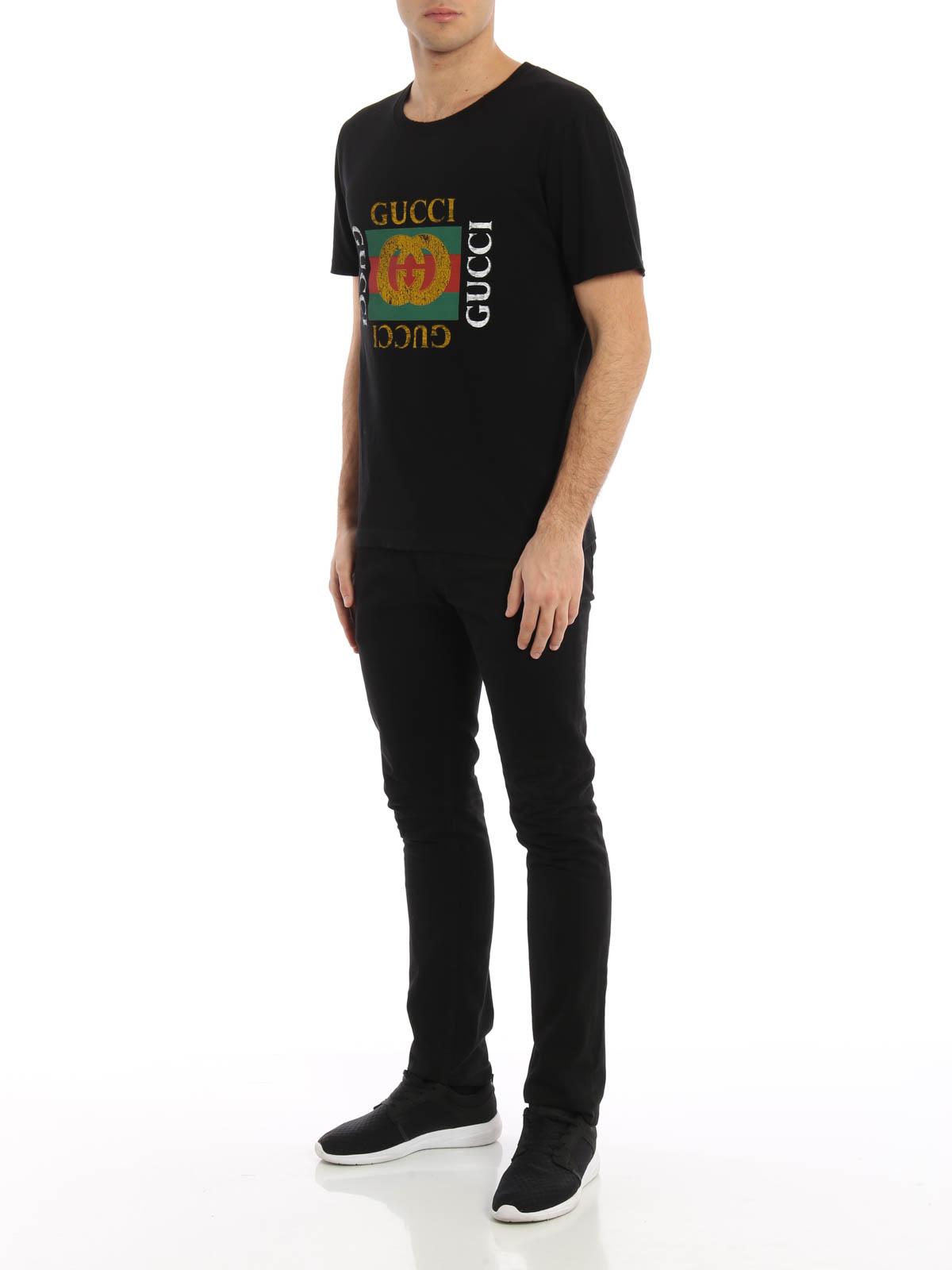 Gucci - Logo print jersey T-shirt - t-shirts - 440103 X3F06 1508