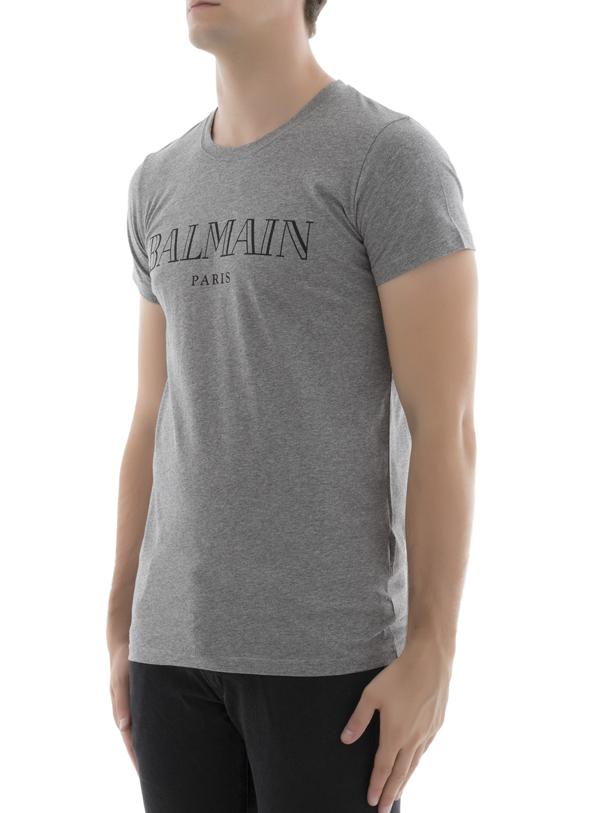 T-shirts Balmain - Logo print T-shirt - W7H8601I039172 | iKRIX.com