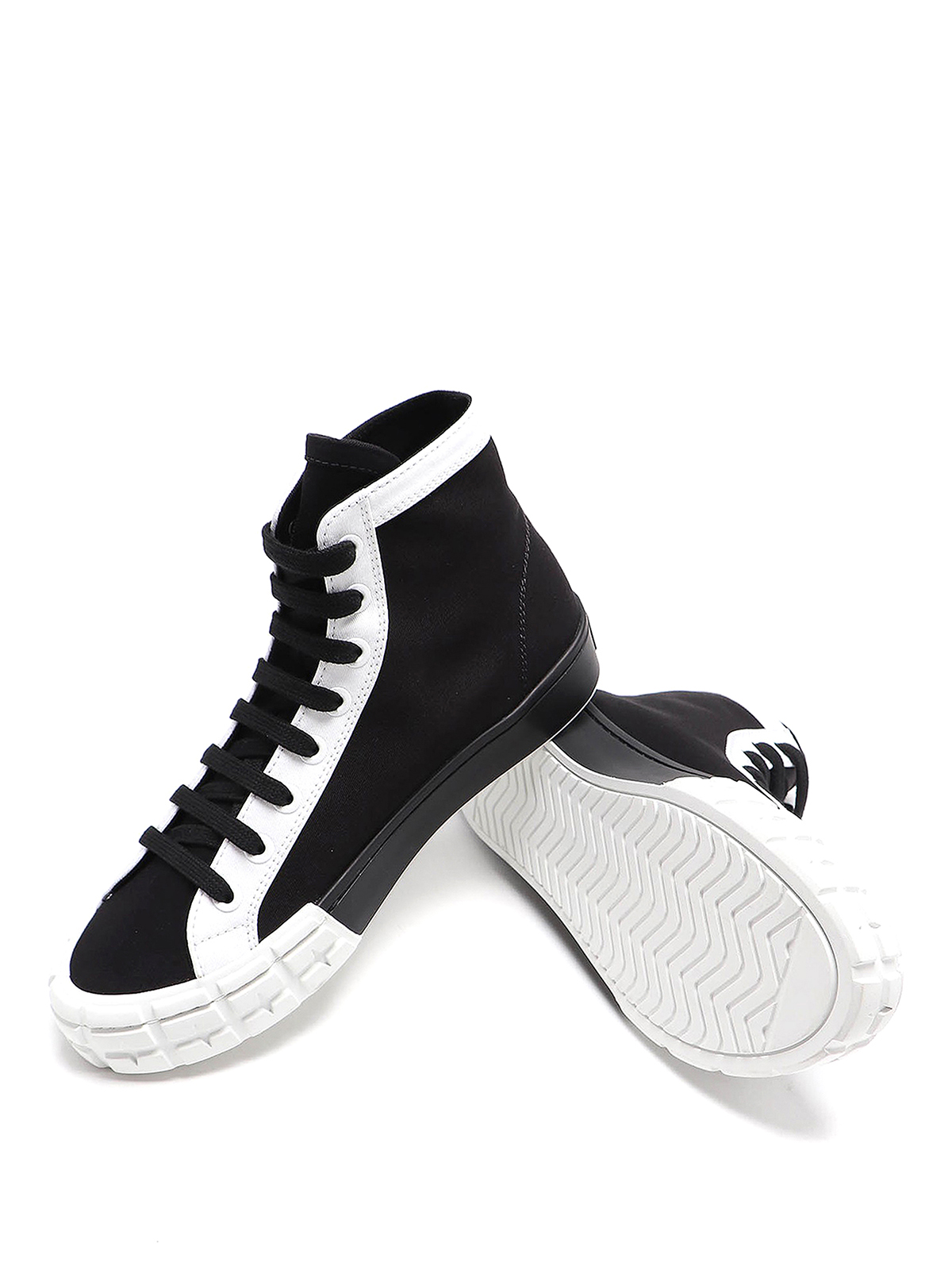 prada two tone sneakers