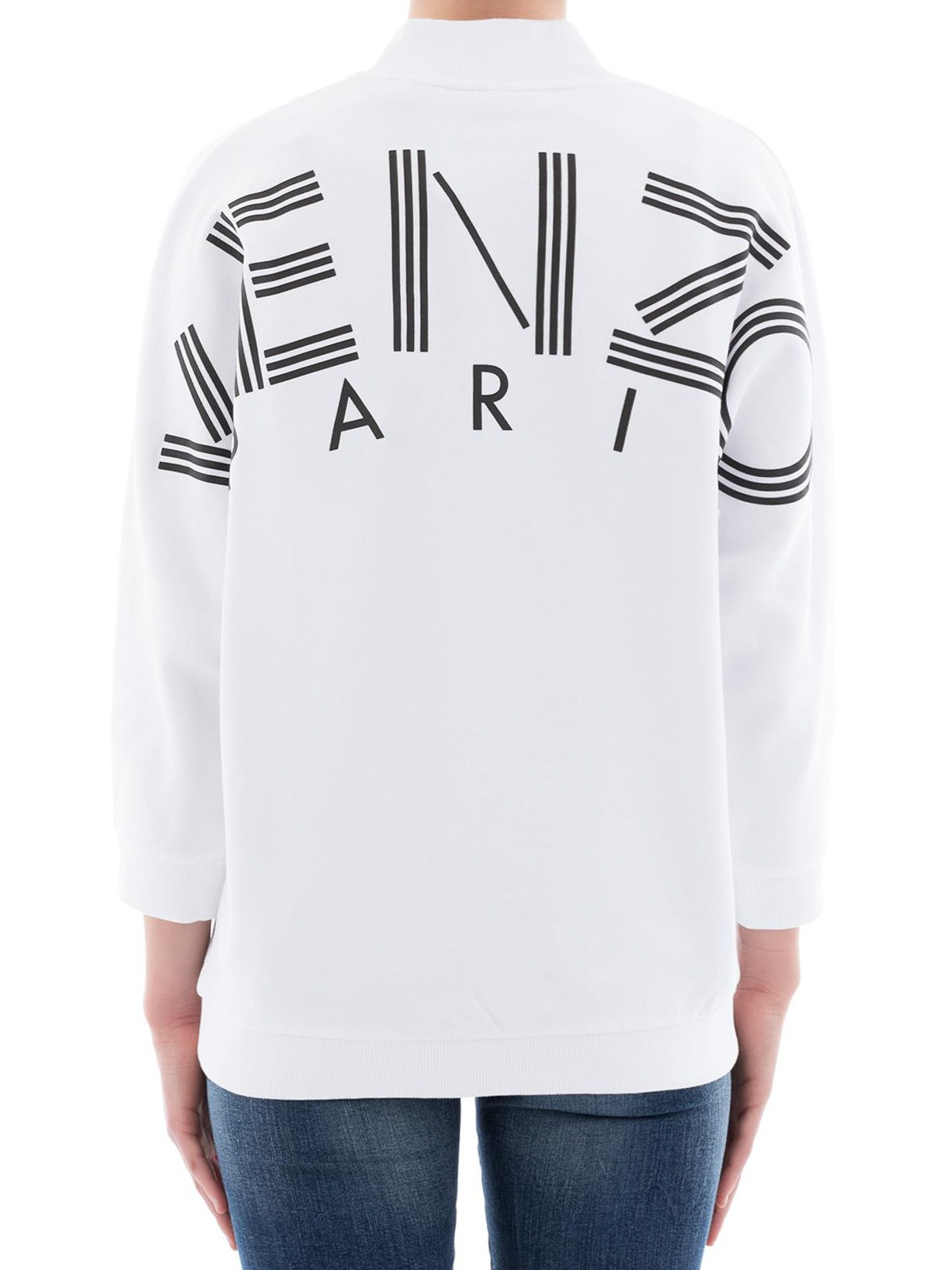 Kenzo - Logo print V-neck sweatshirt 