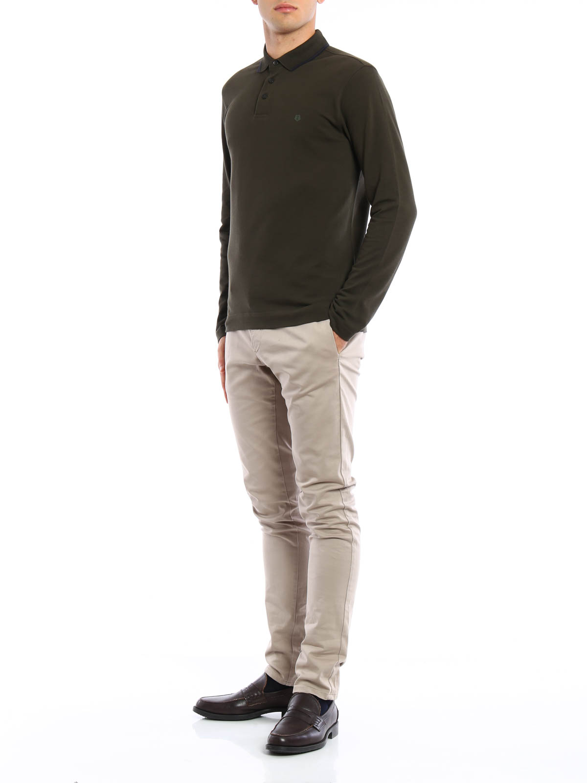 zegna long sleeve polo