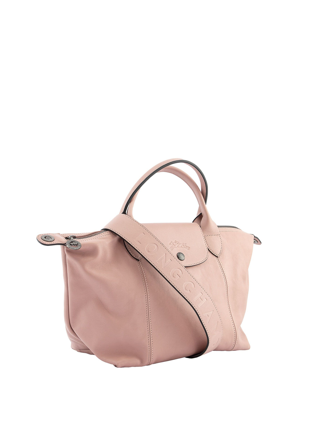 Longchamp - Le Pliage Cuir small leather bag - shoulder bags ...