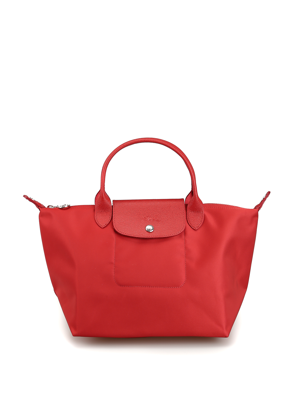 Longchamp - le Pliage Neo red nylon hand bag - totes bags - 1512578545