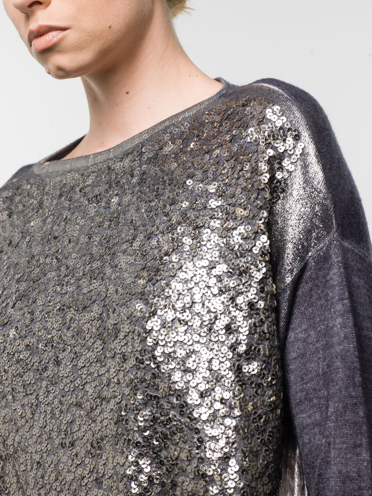 loose sequin top