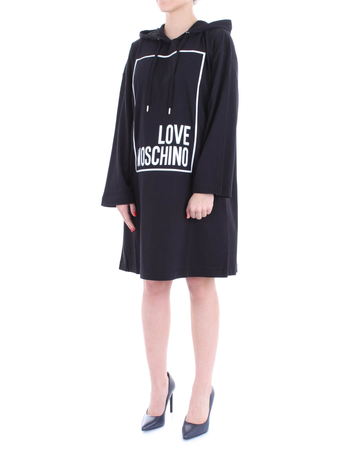 love moschino hoodie dress