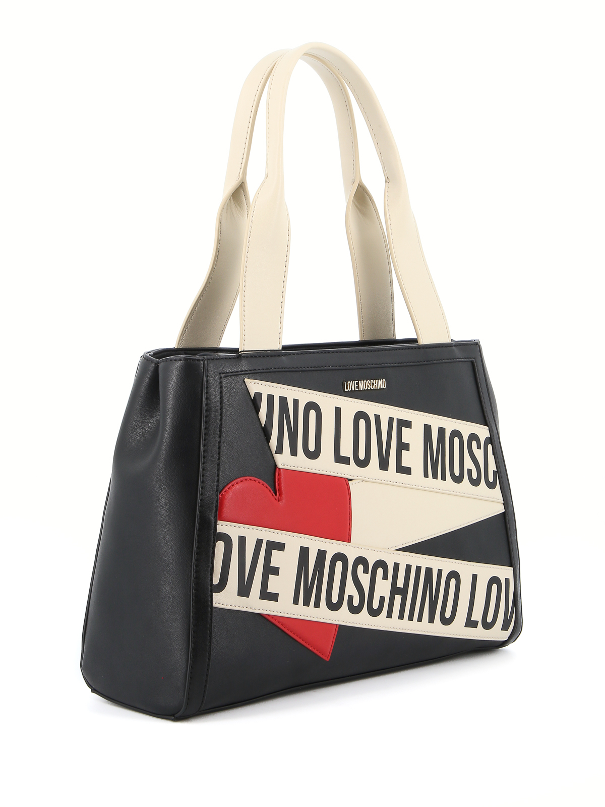 moschino leather shoulder bag