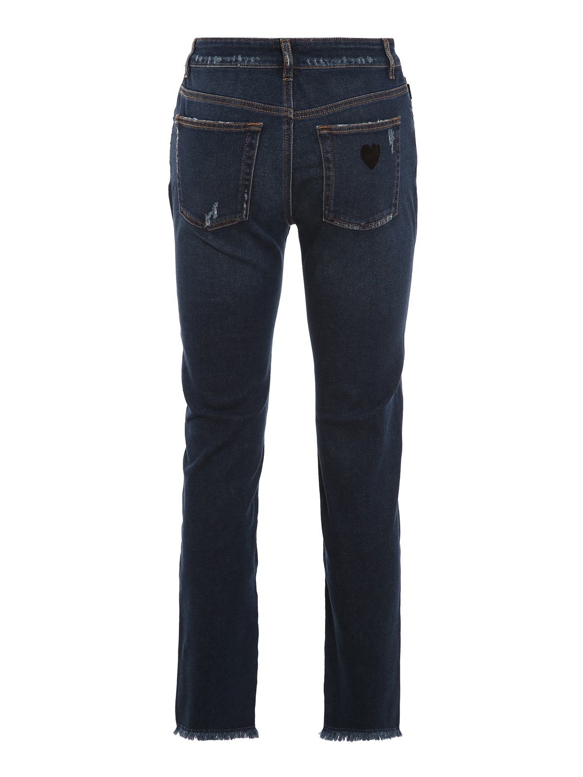 Voorstellen Speciaal Geboorteplaats Straight leg jeans Love Moschino - Cuore Thermo five pockets jeans -  WQ45401S3496775