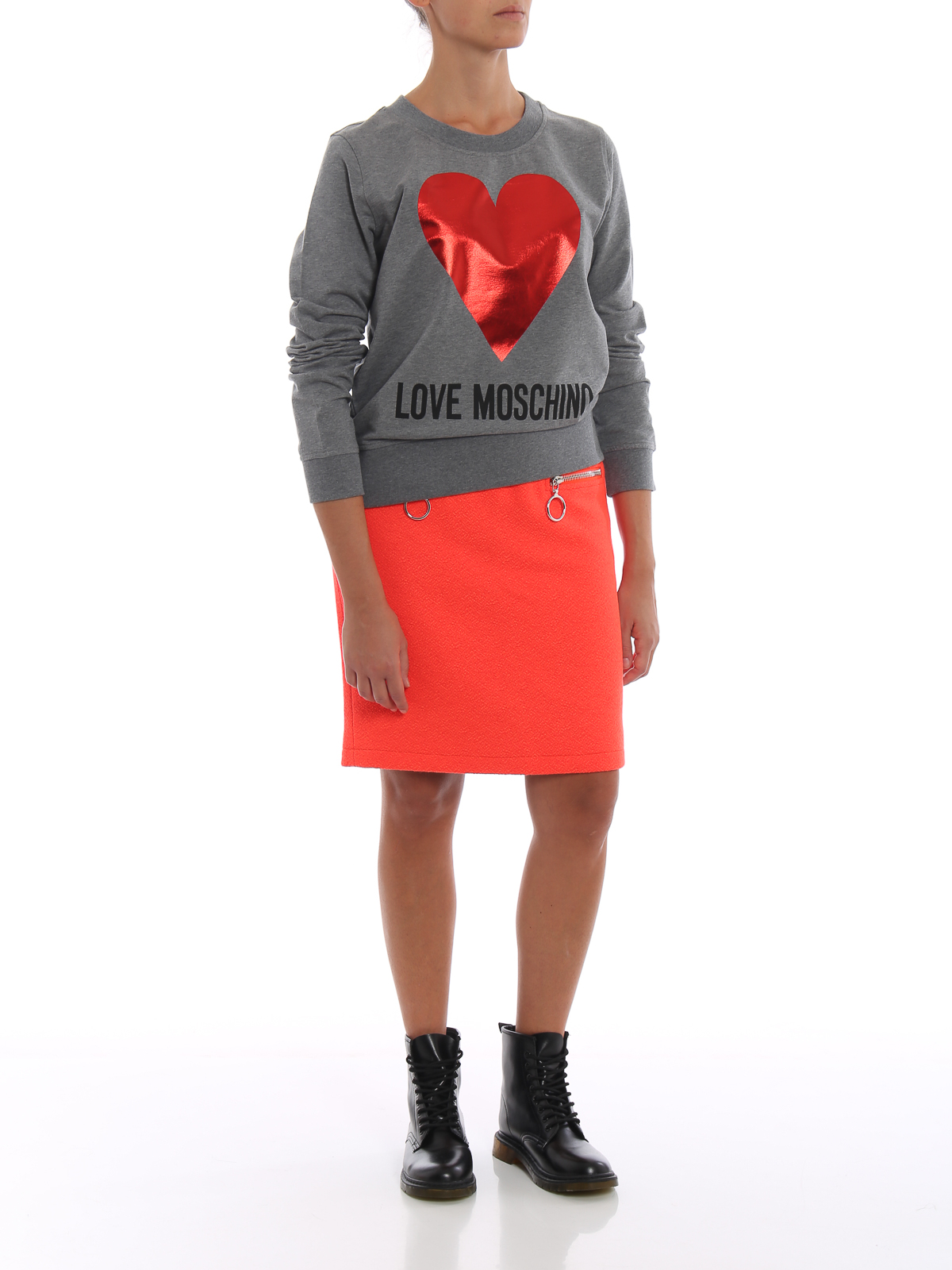Sweatshirts & Sweaters Love Moschino - Heart sweatshirt with logo 