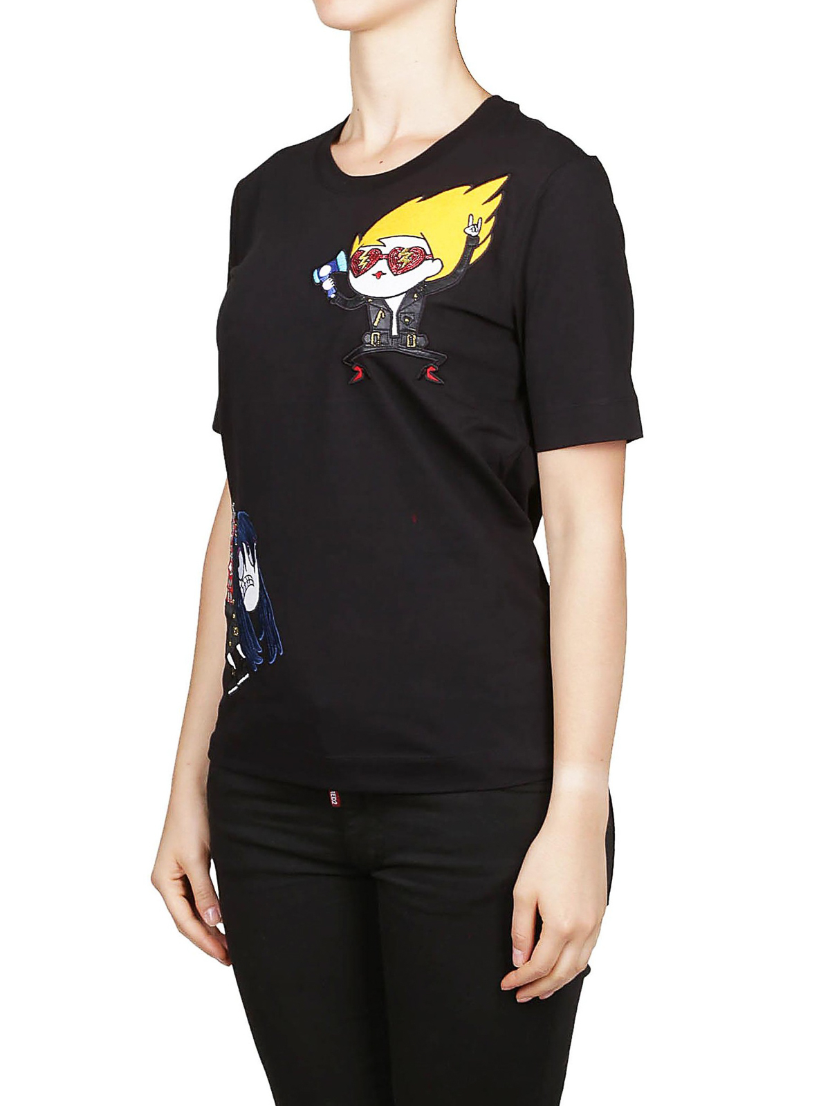 تی شرت Love Moschino - Black printed 