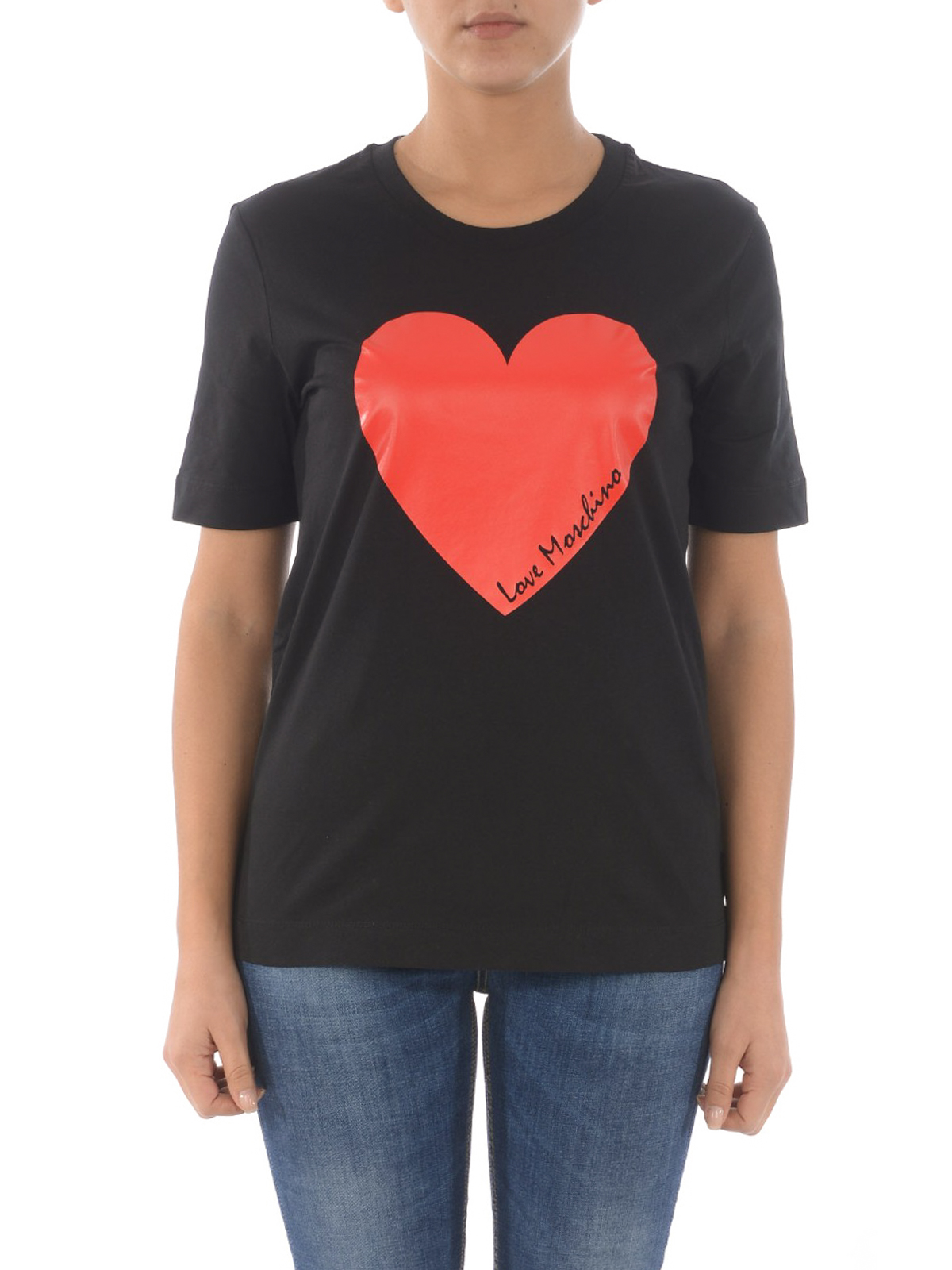 love moschino heart t shirt