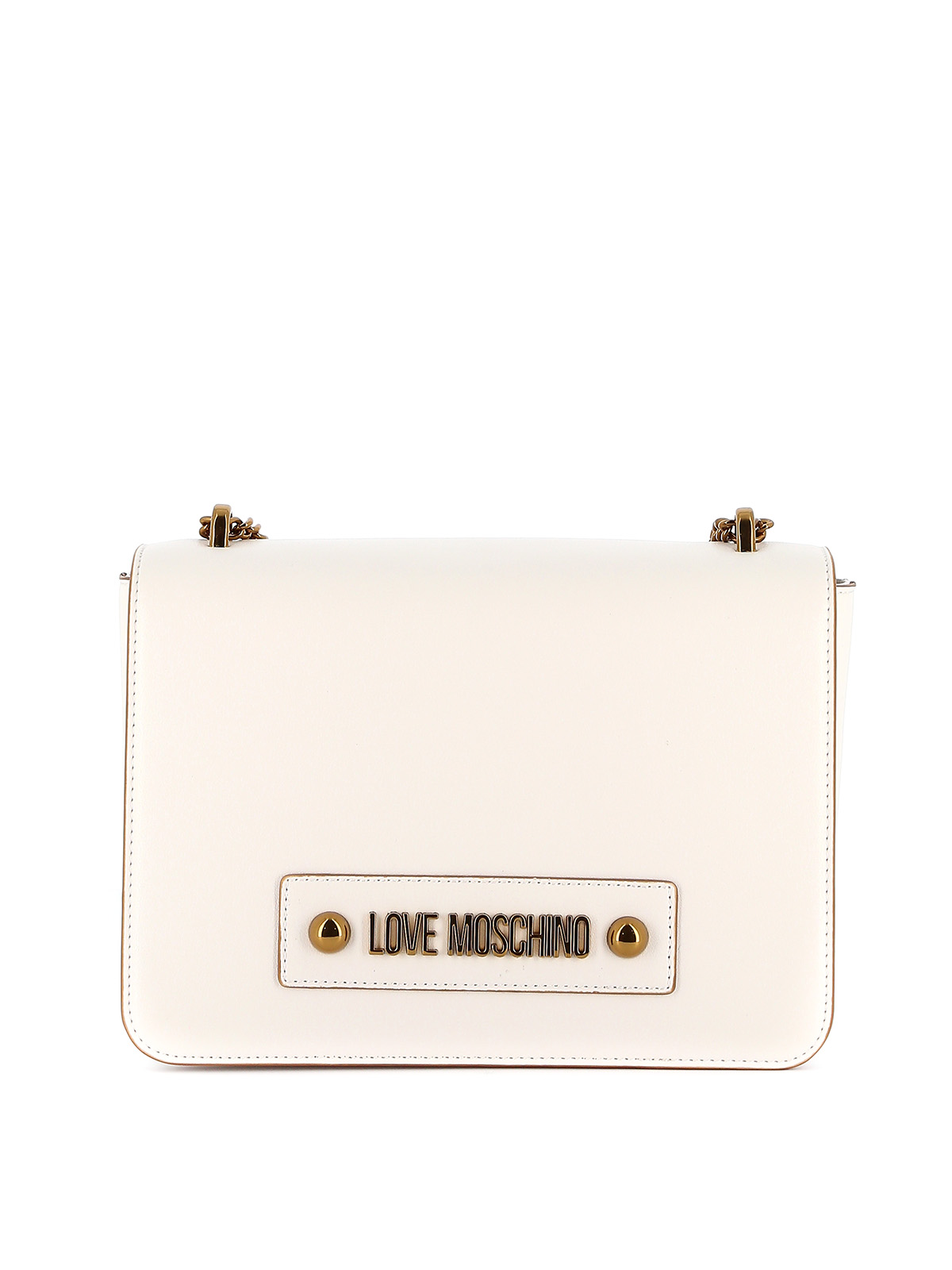 moschino logo shoulder bag