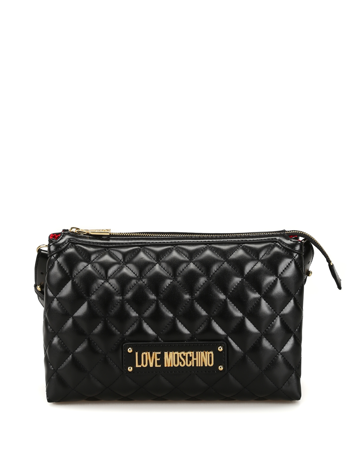 Quilted nappa effect twin bag 