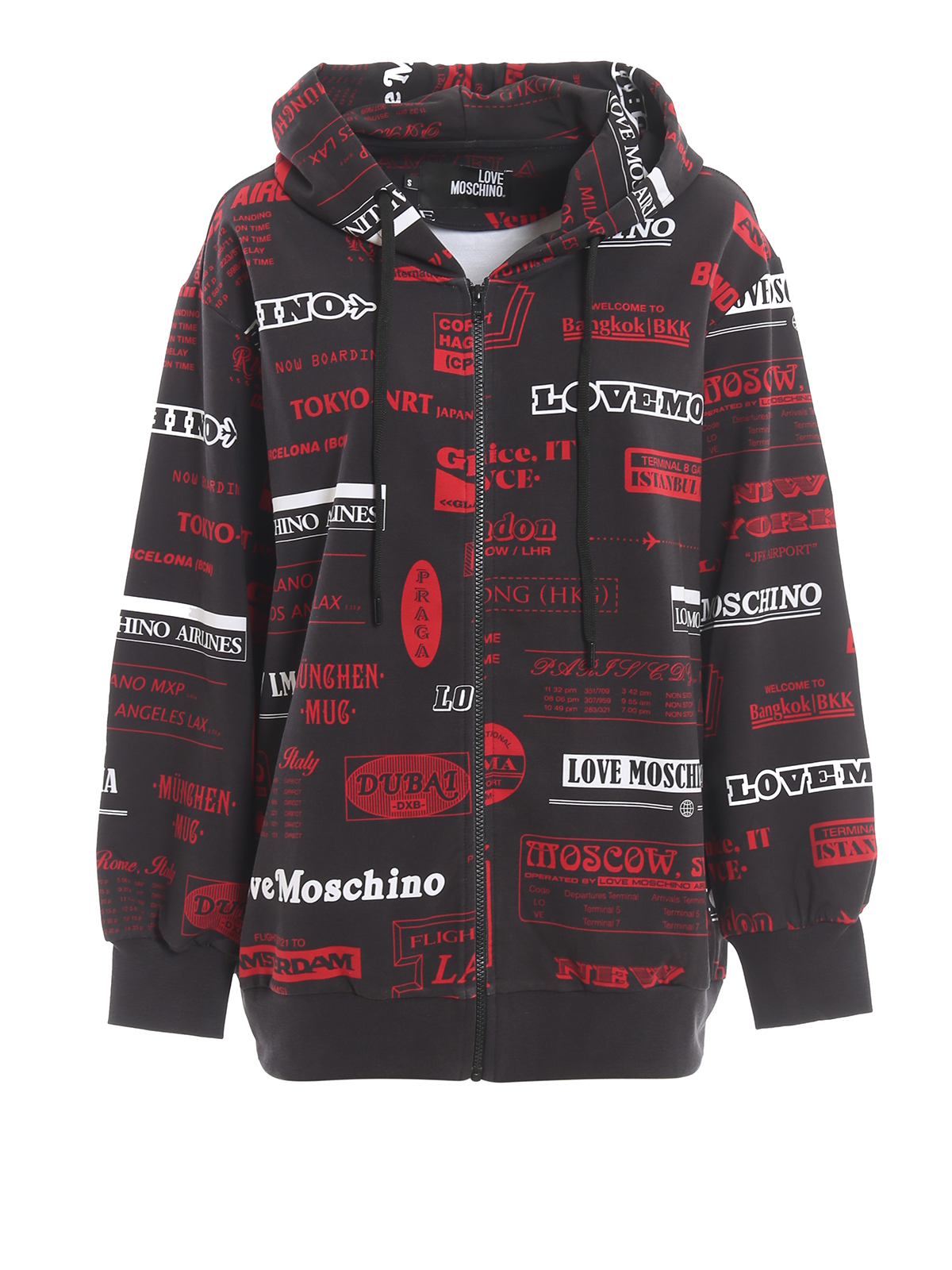 love moschino zip hoodie