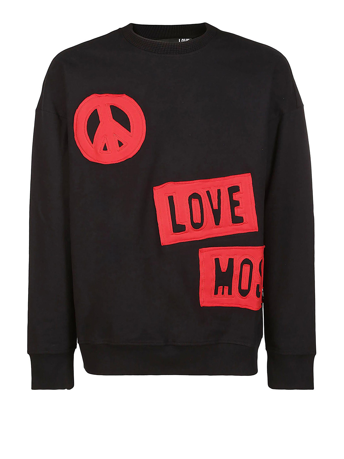 moschino logo print sweatshirt