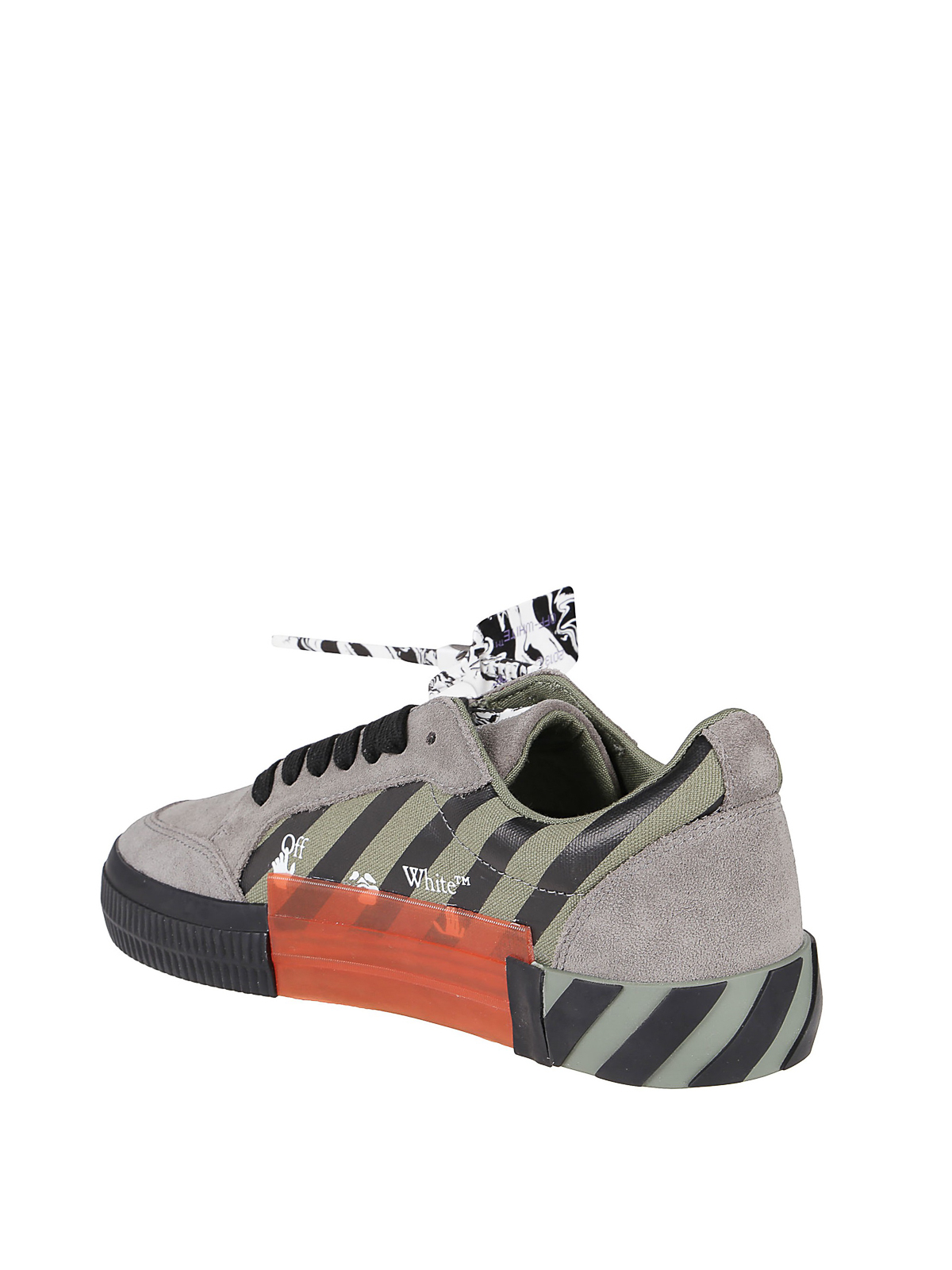 Trainers Off-White - Low Vulcanized striped sneakers - OMIA085E20LEA0016325