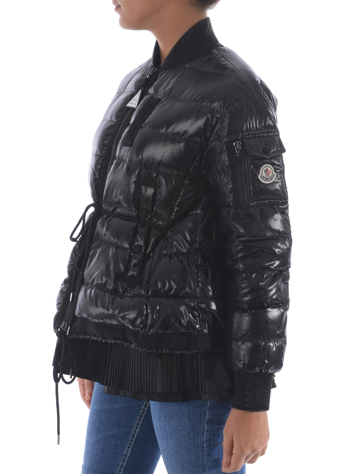 Lucy pleated bottom padded jacket 