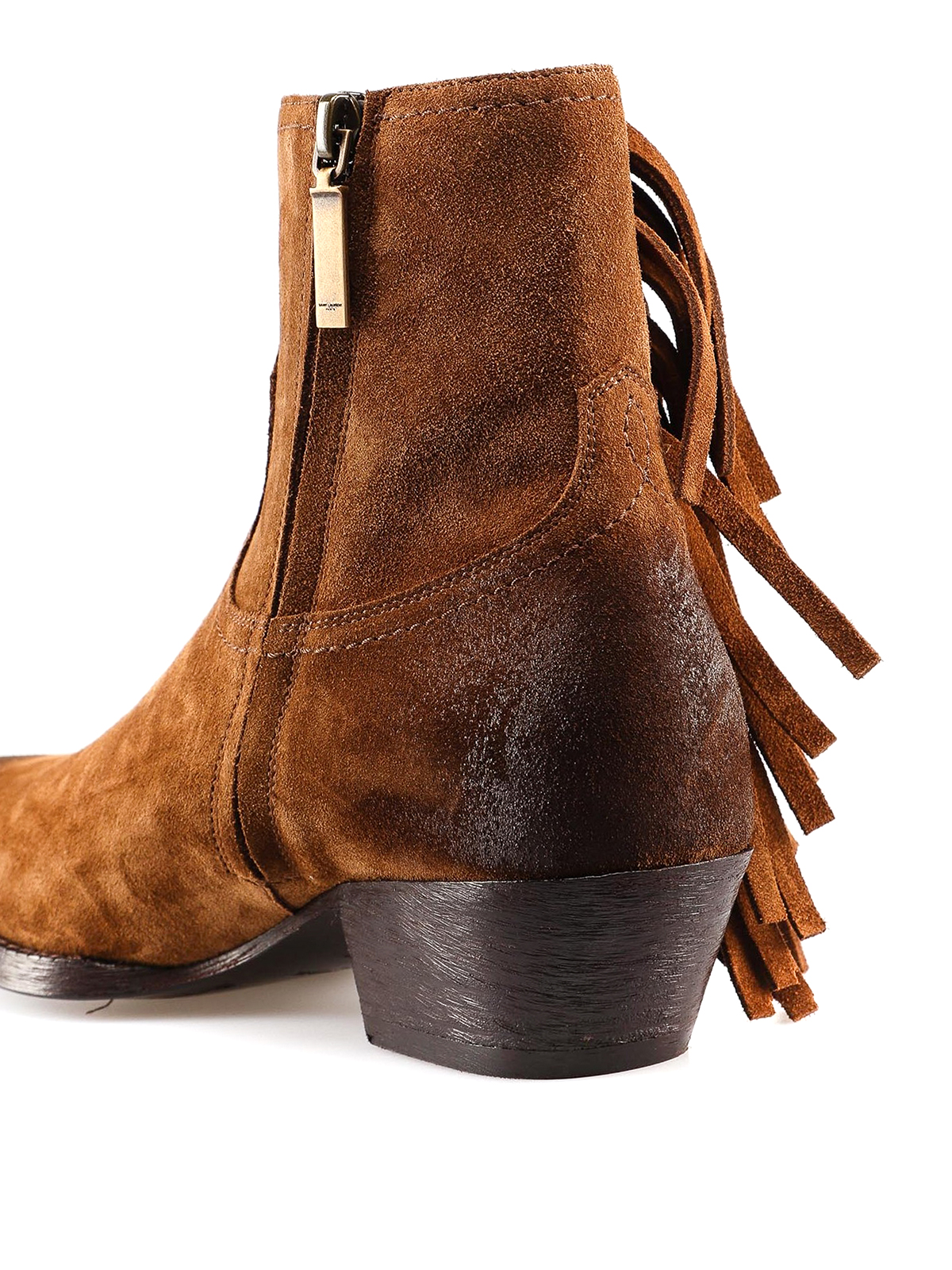 Lukas fringed suede ankle boots 