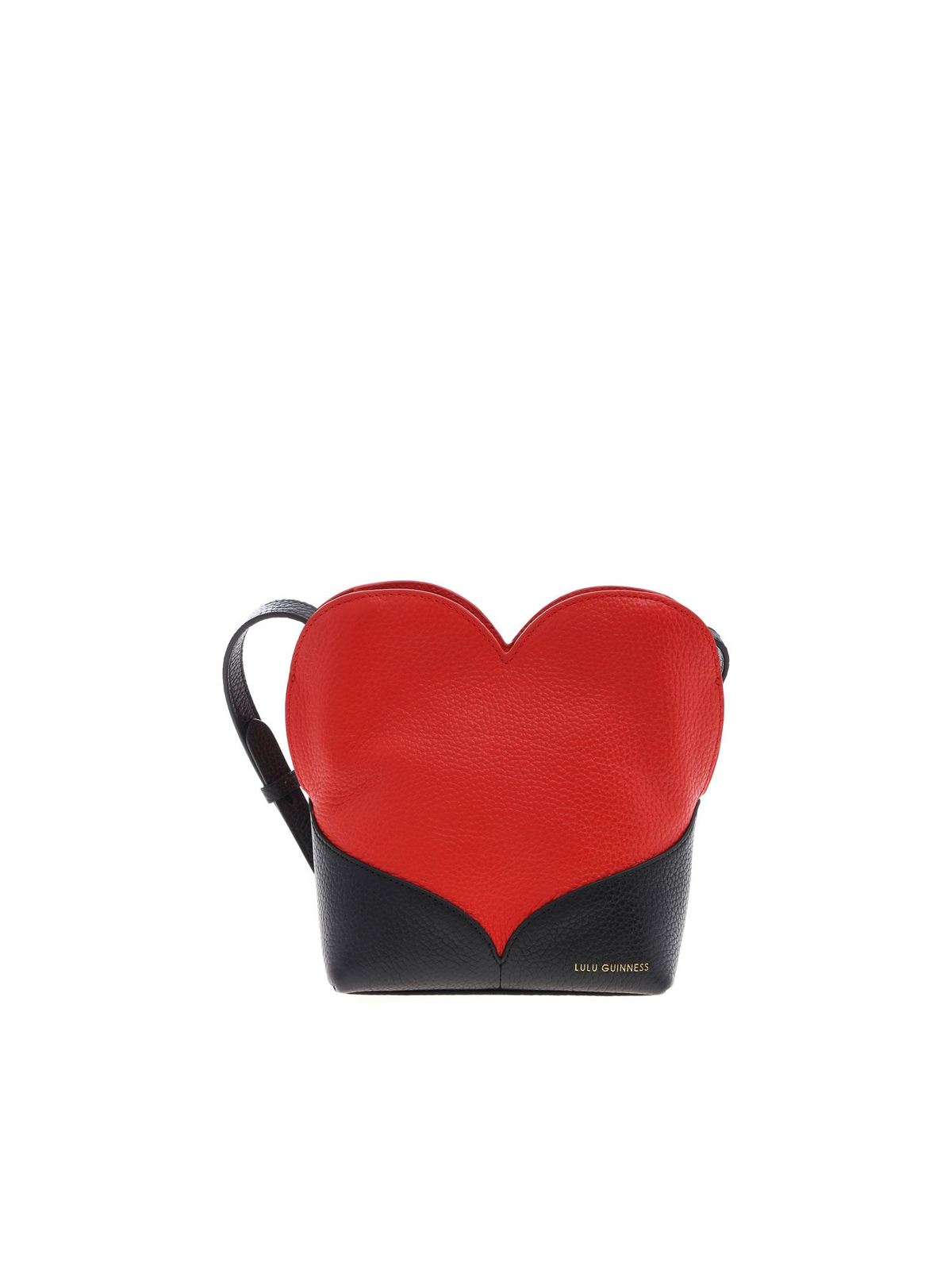 LULU GUINNESS HARRIET BAG IN BLACK AND RED