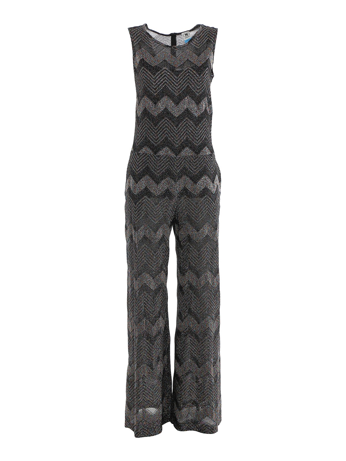 M MISSONI CHEVRON SLEEVELESS JUMPSUIT